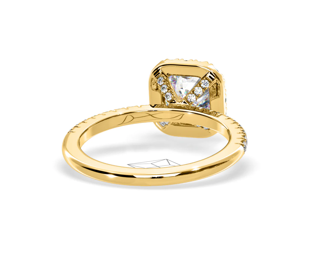 2.60ct Beatrice Lab Diamond Halo Engagement Ring in 18K Gold F/VS1 - Image 131
