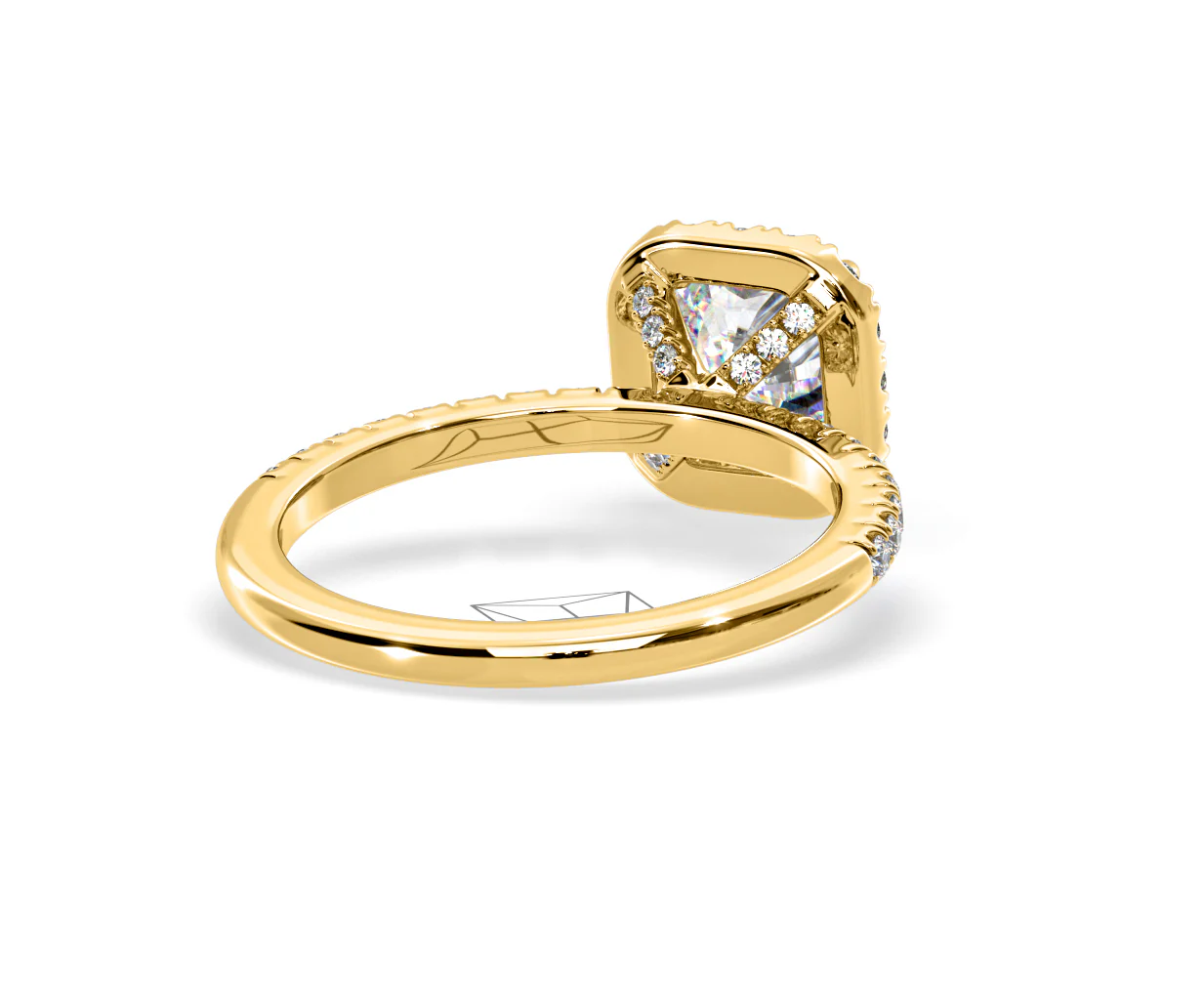 2.60ct Beatrice Lab Diamond Halo Engagement Ring in 18K Gold F/VS1 - Image 133