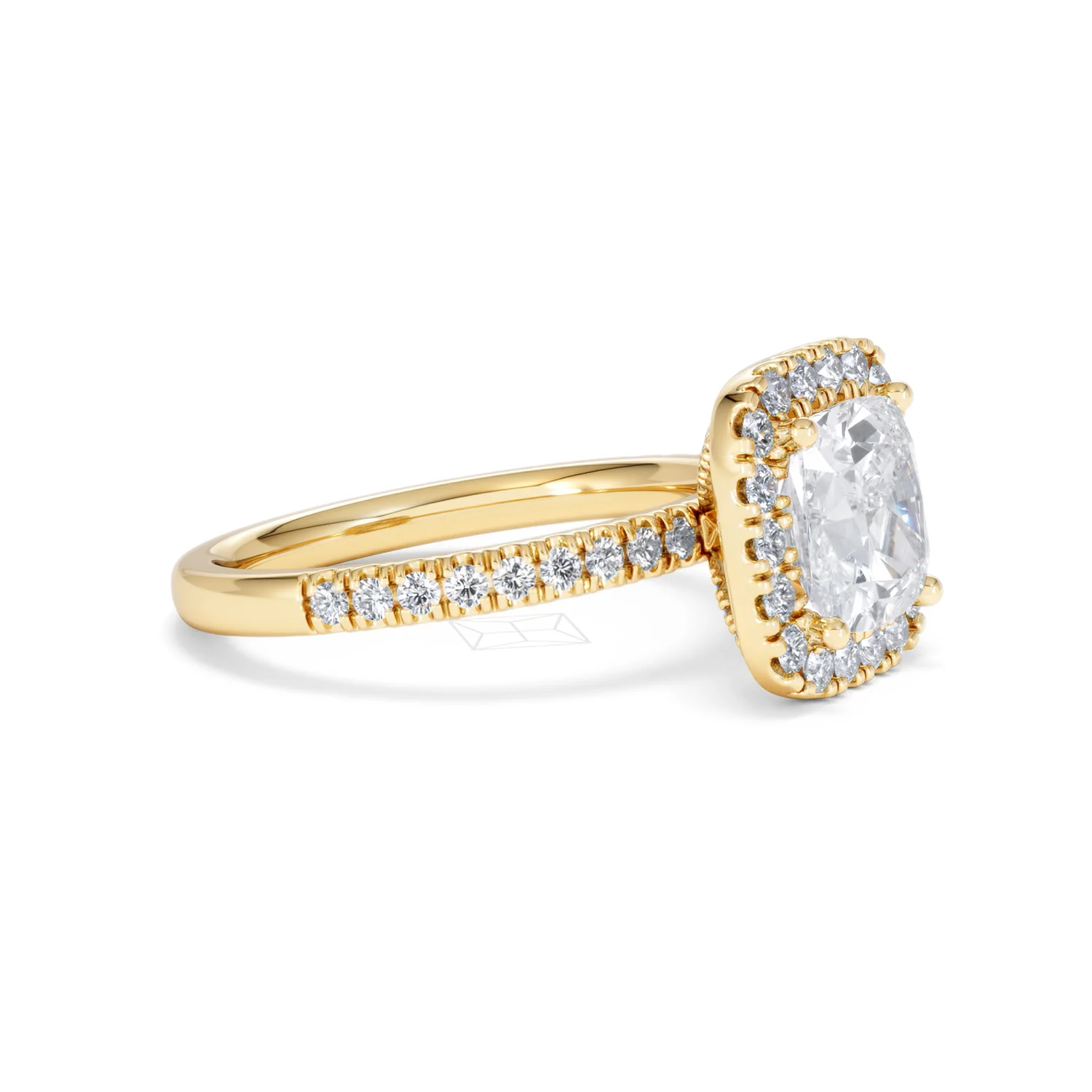 2.60ct Beatrice Lab Diamond Halo Engagement Ring in 18K Gold F/VS1 - Image 21