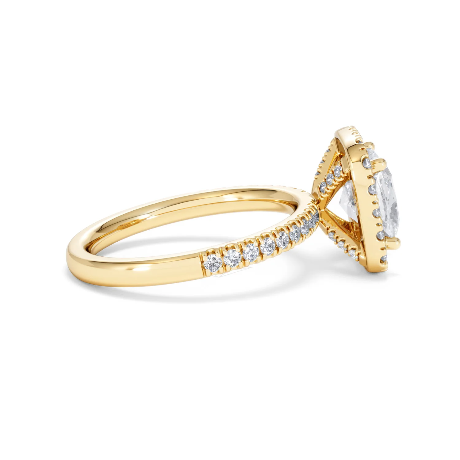 2.60ct Beatrice Lab Diamond Halo Engagement Ring in 18K Gold F/VS1 - Image 29