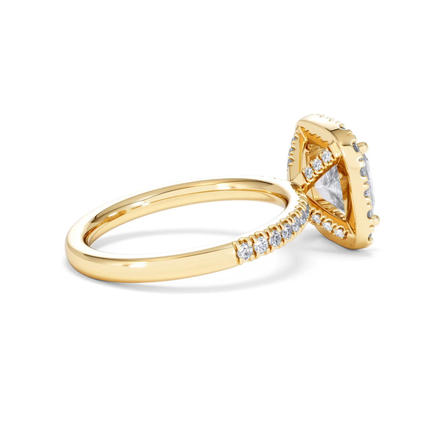 2.60ct Beatrice Lab Diamond Halo Engagement Ring in 18K Gold F/VS1 - Image 33