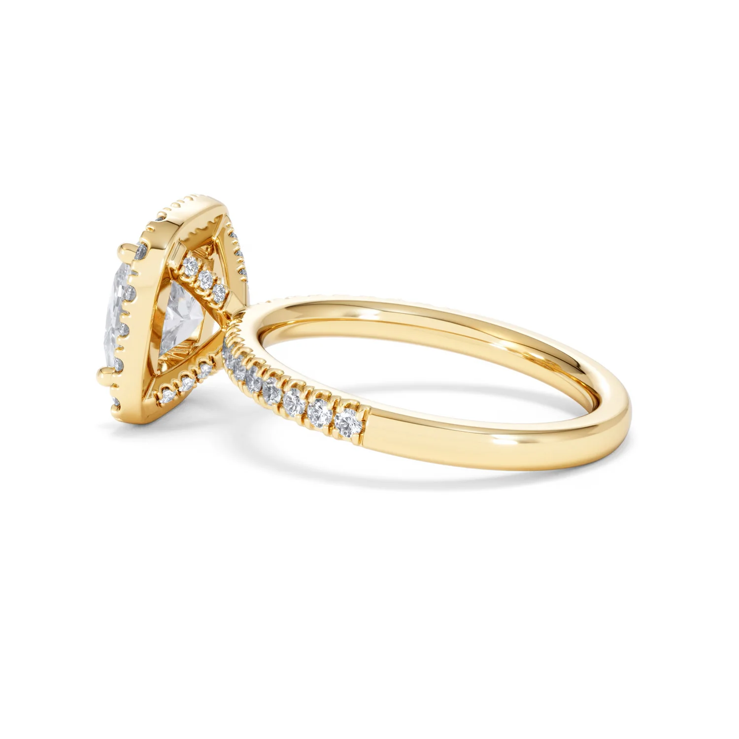 2.60ct Beatrice Lab Diamond Halo Engagement Ring in 18K Gold F/VS1 - Image 64