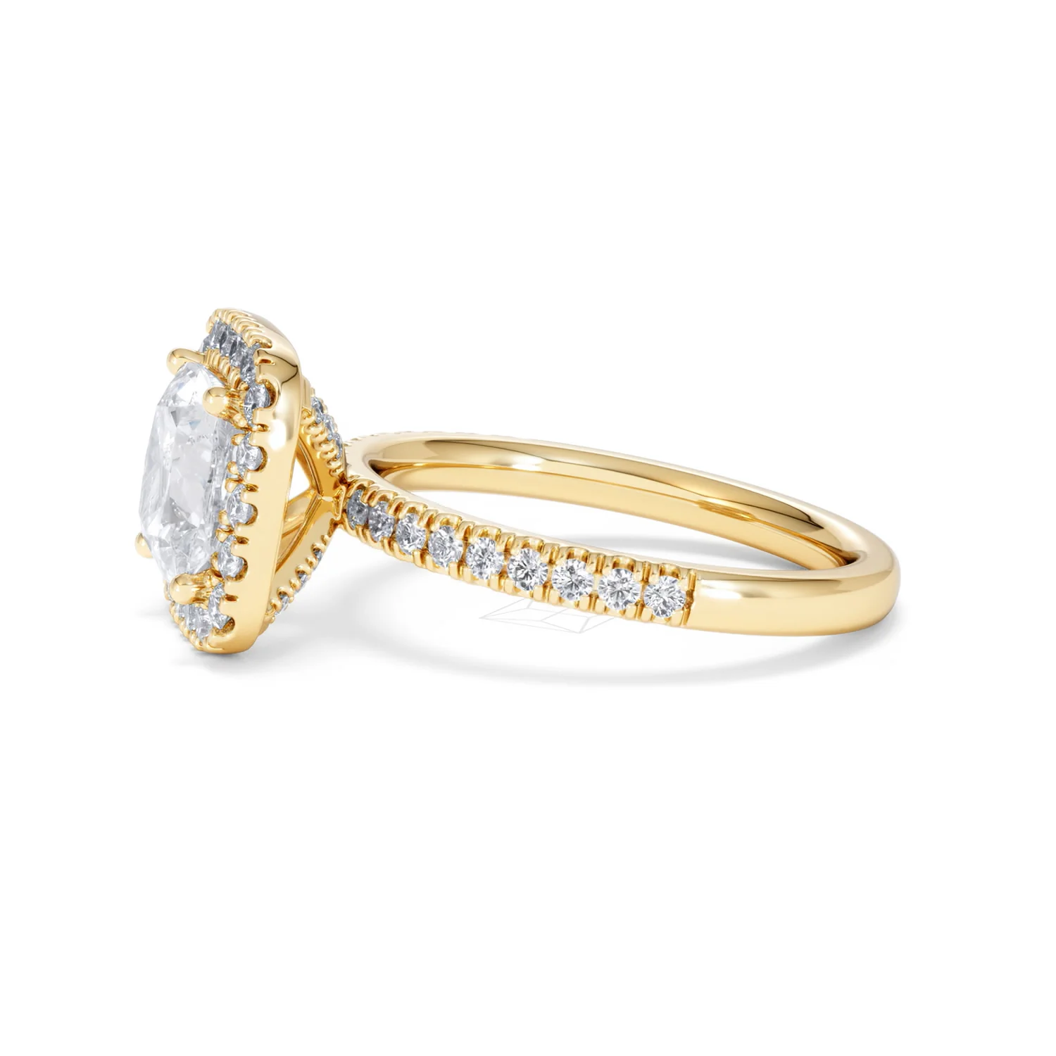 2.60ct Beatrice Lab Diamond Halo Engagement Ring in 18K Gold F/VS1 - Image 71
