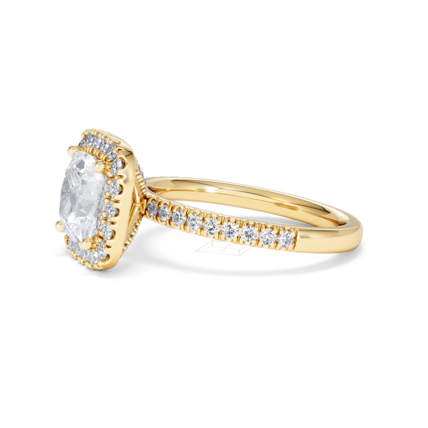 2.60ct Beatrice Lab Diamond Halo Engagement Ring in 18K Gold F/VS1 - Image 73