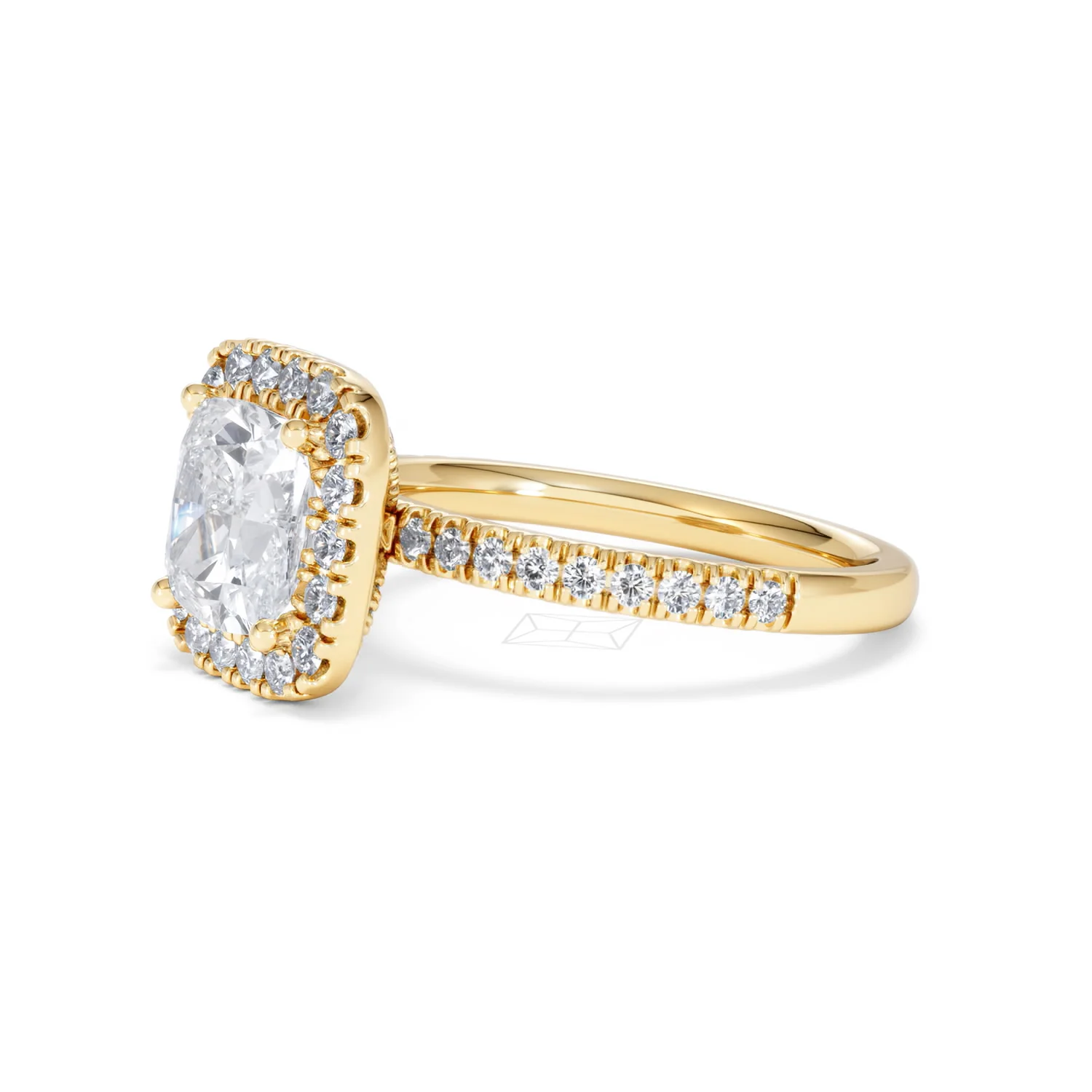2.60ct Beatrice Lab Diamond Halo Engagement Ring in 18K Gold F/VS1 - Image 75