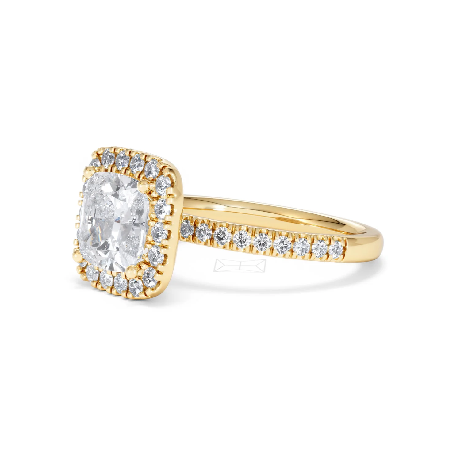 2.60ct Beatrice Lab Diamond Halo Engagement Ring in 18K Gold F/VS1 - Image 77