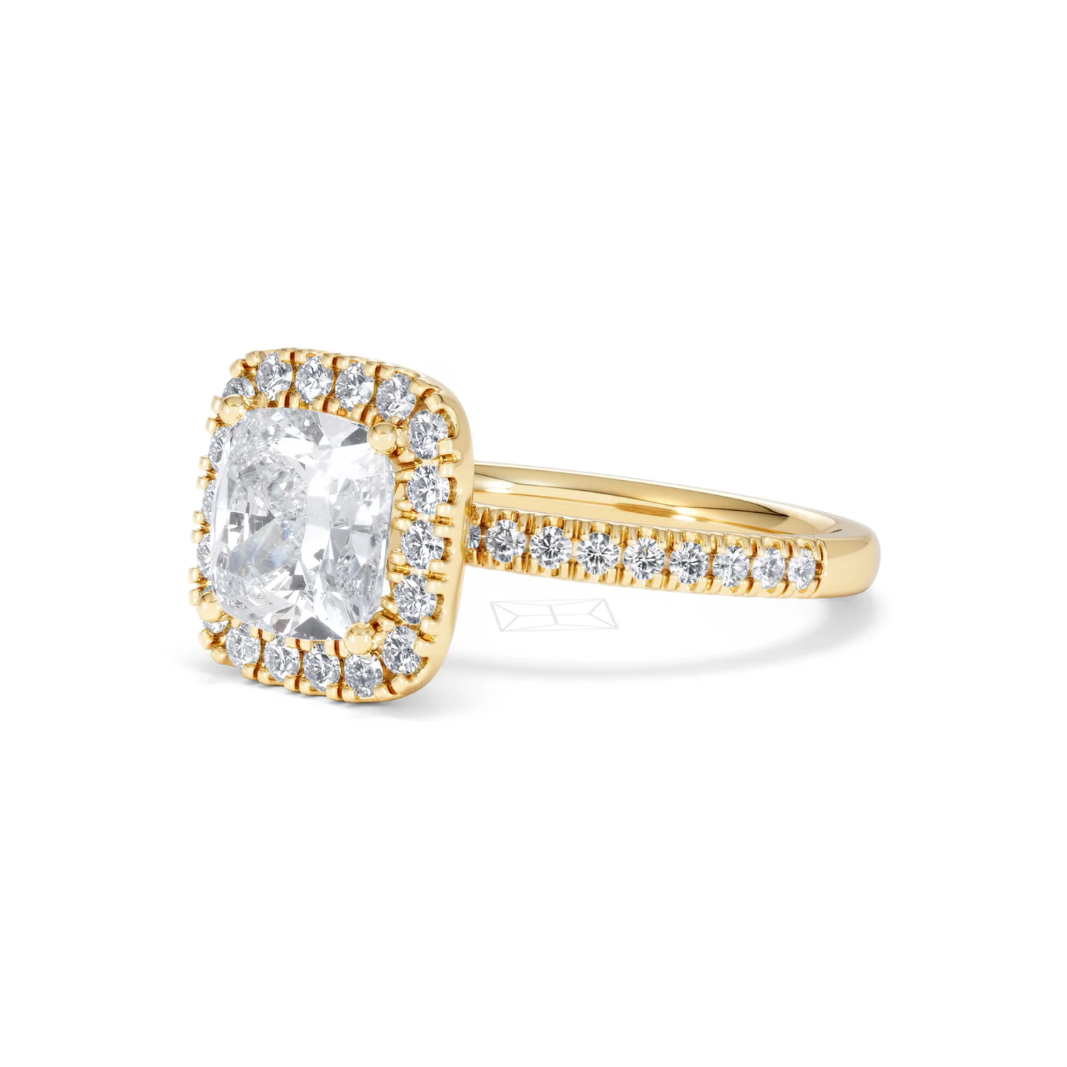 2.60ct Beatrice Lab Diamond Halo Engagement Ring in 18K Gold F/VS1 - Image 79