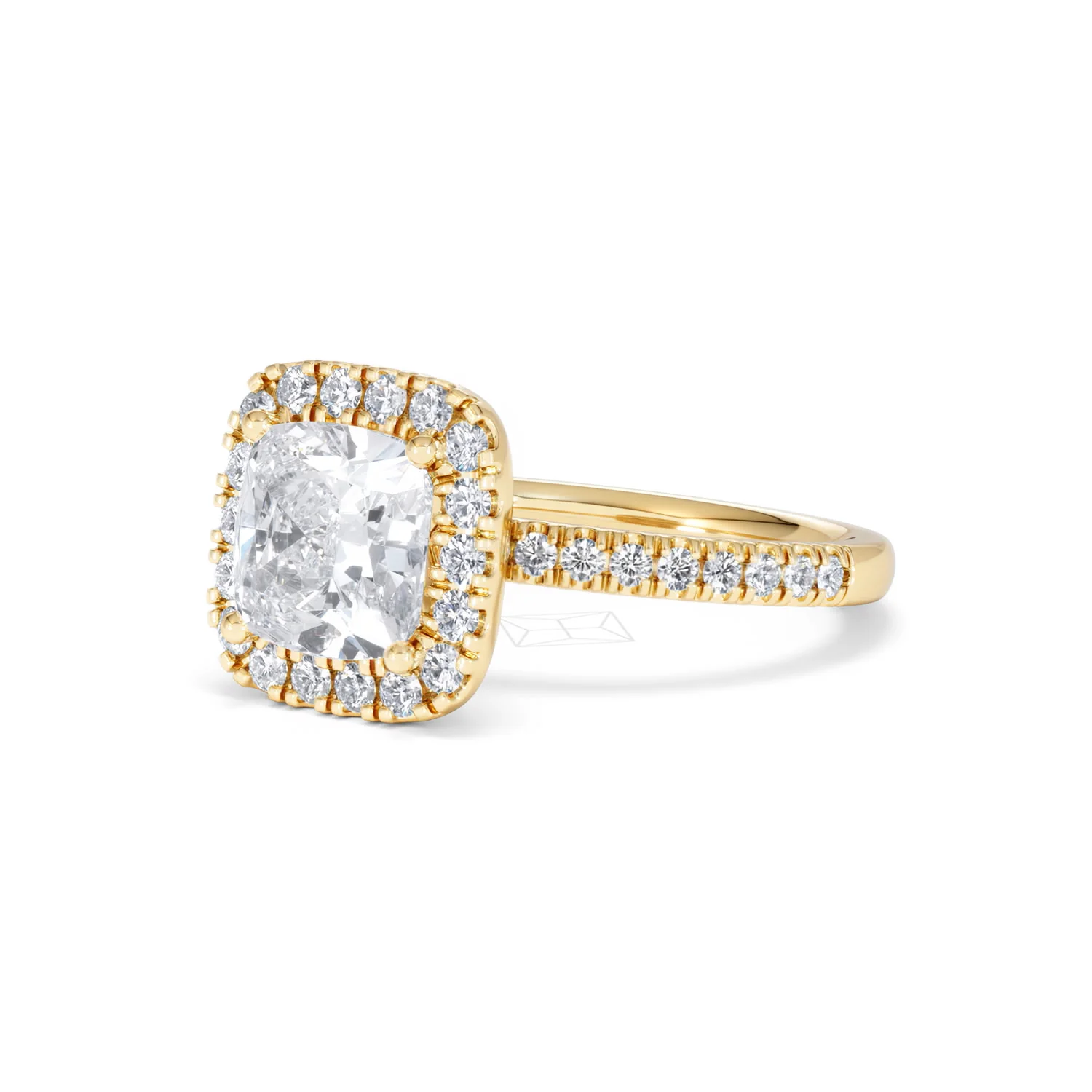 2.60ct Beatrice Lab Diamond Halo Engagement Ring in 18K Gold F/VS1 - Image 80