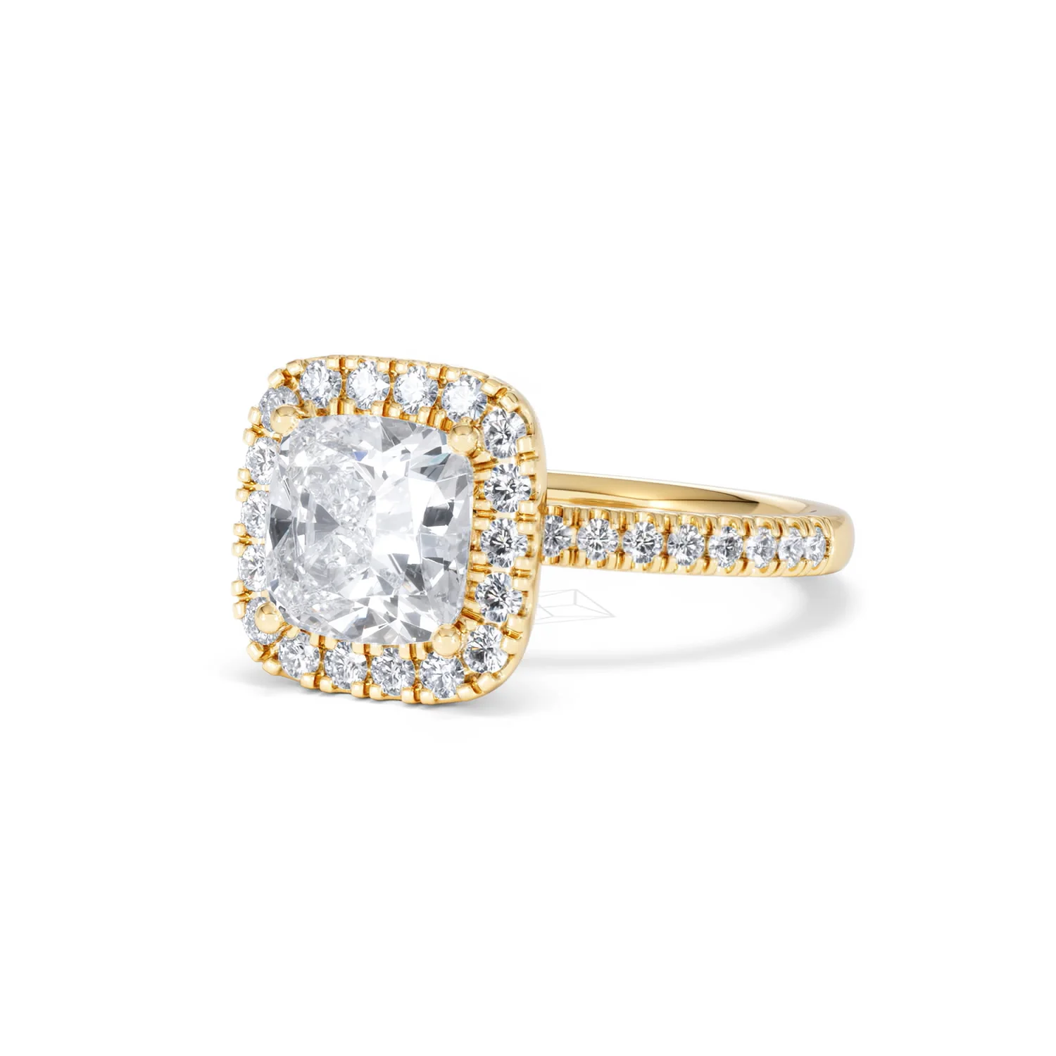 2.60ct Beatrice Lab Diamond Halo Engagement Ring in 18K Gold F/VS1 - Image 82