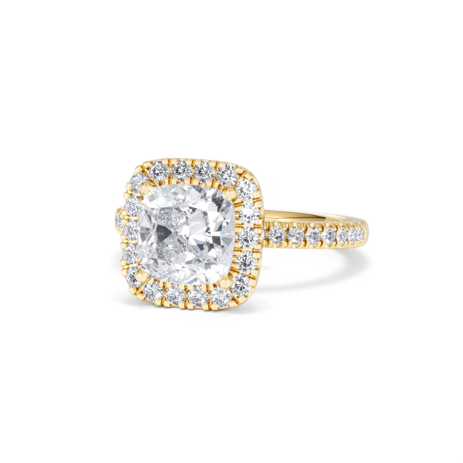 2.60ct Beatrice Lab Diamond Halo Engagement Ring in 18K Gold F/VS1 - Image 84