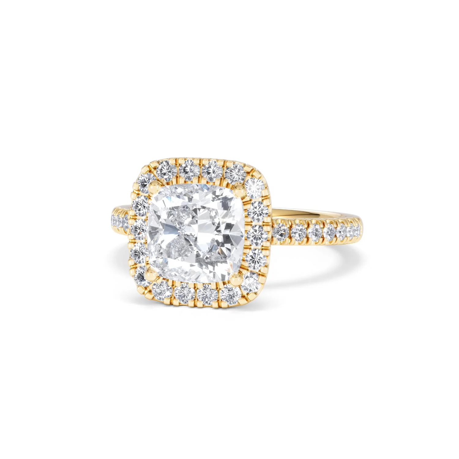 2.60ct Beatrice Lab Diamond Halo Engagement Ring in 18K Gold F/VS1 - Image 85