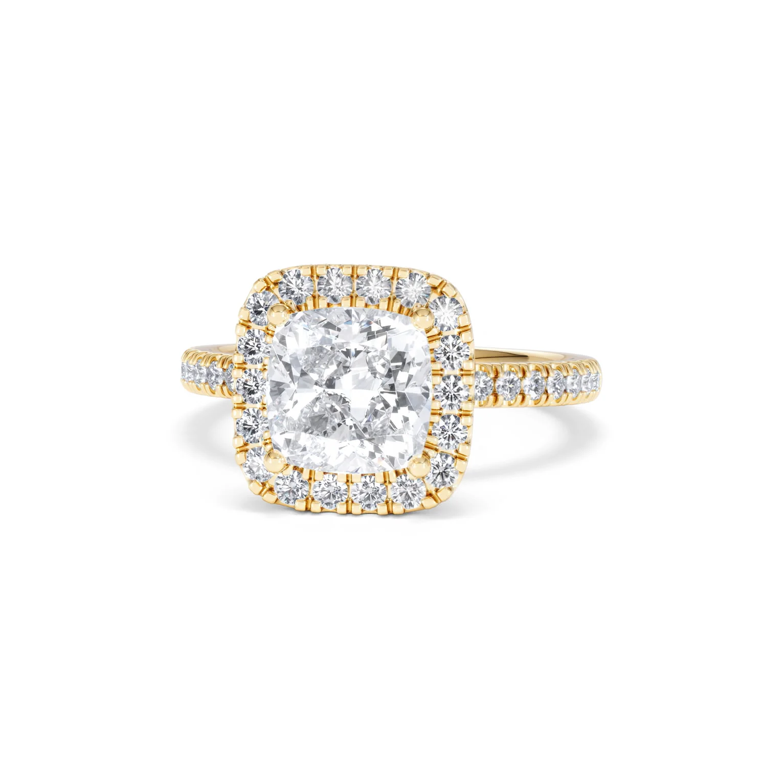 2.60ct Beatrice Lab Diamond Halo Engagement Ring in 18K Gold F/VS1 - Image 86