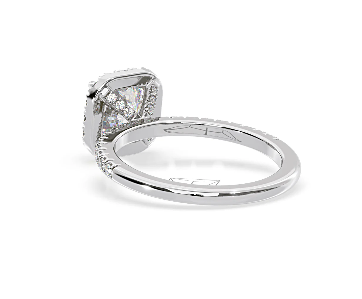 2.60ct Beatrice Lab Diamond Halo Engagement Ring in Platinum F/VS1 - Image 120