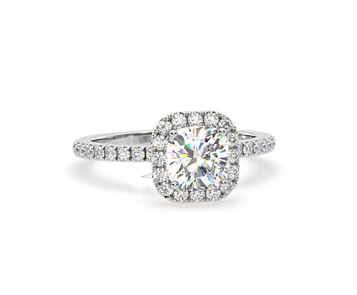 2.60ct Beatrice Lab Diamond Halo Engagement Ring in Platinum F/VS1 - Image 165