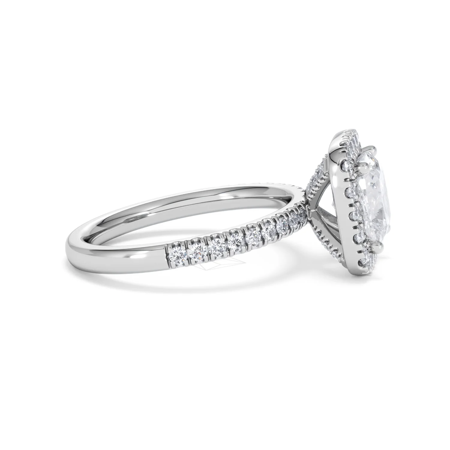 2.60ct Beatrice Lab Diamond Halo Engagement Ring in Platinum F/VS1 - Image 26
