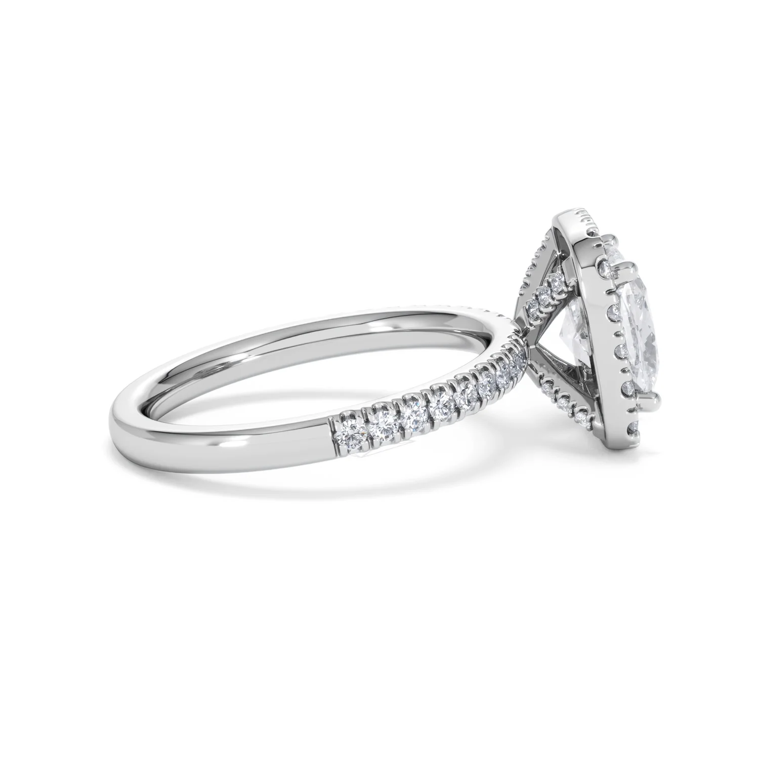 2.60ct Beatrice Lab Diamond Halo Engagement Ring in Platinum F/VS1 - Image 29