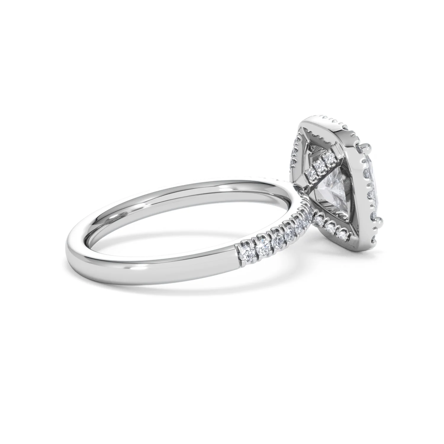 2.60ct Beatrice Lab Diamond Halo Engagement Ring in Platinum F/VS1 - Image 33