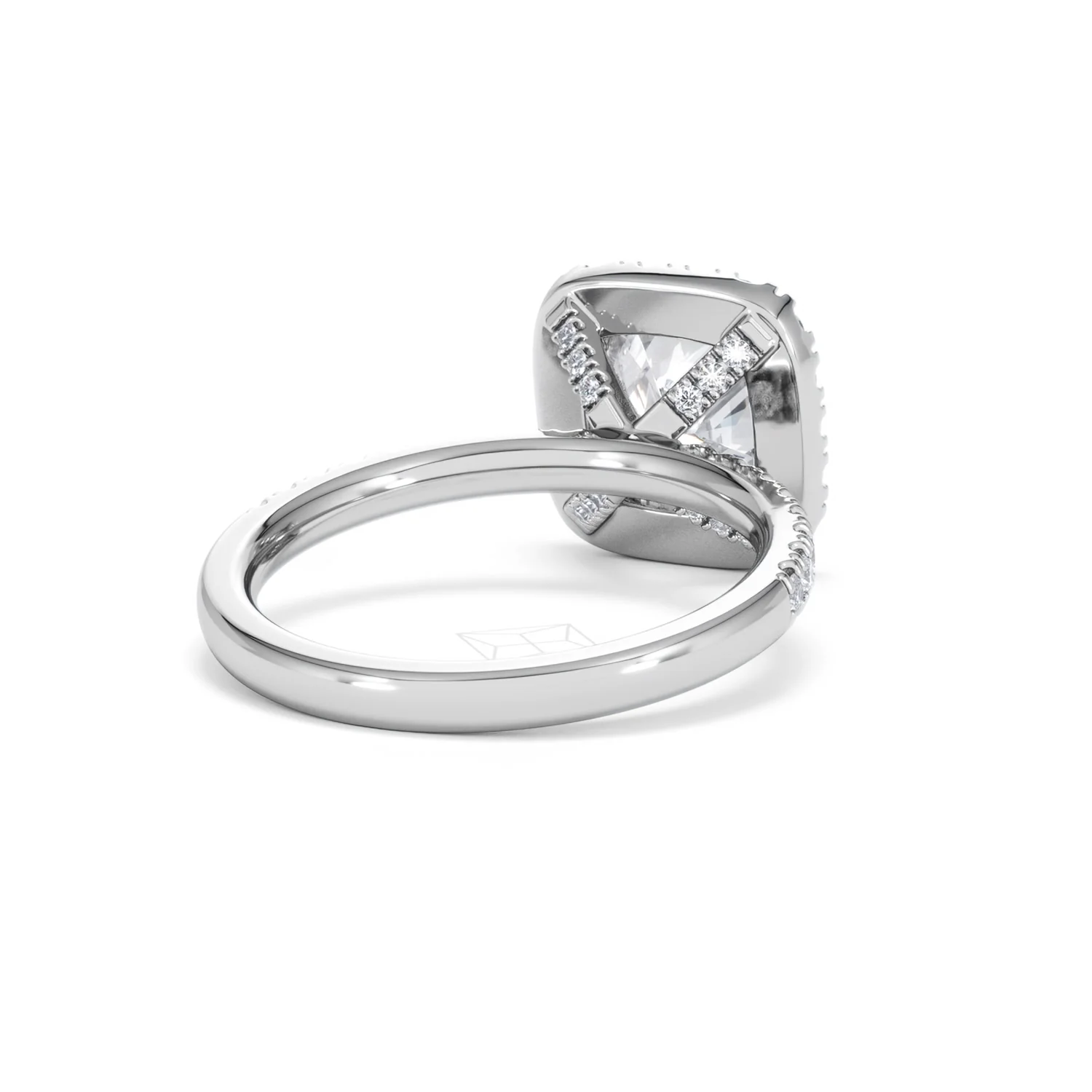 2.60ct Beatrice Lab Diamond Halo Engagement Ring in Platinum F/VS1 - Image 42