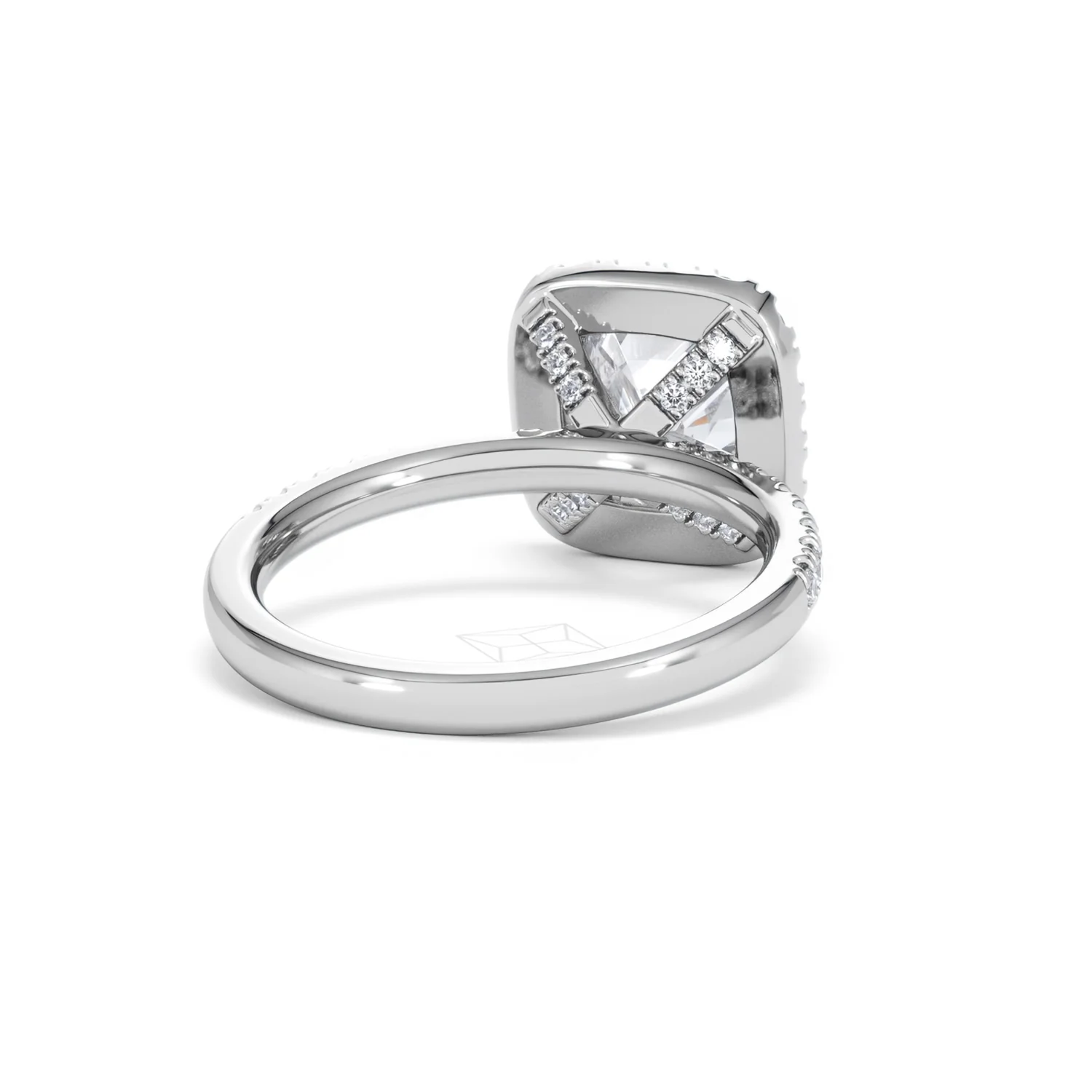 2.60ct Beatrice Lab Diamond Halo Engagement Ring in Platinum F/VS1 - Image 43
