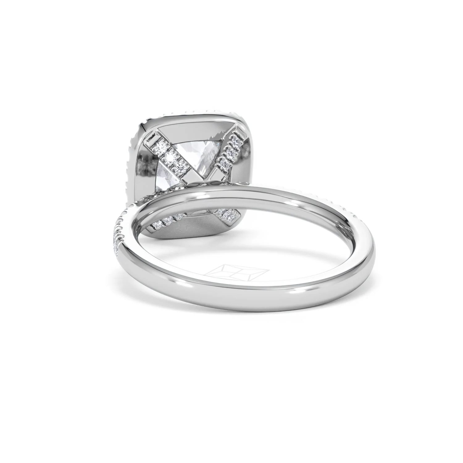 2.60ct Beatrice Lab Diamond Halo Engagement Ring in Platinum F/VS1 - Image 52