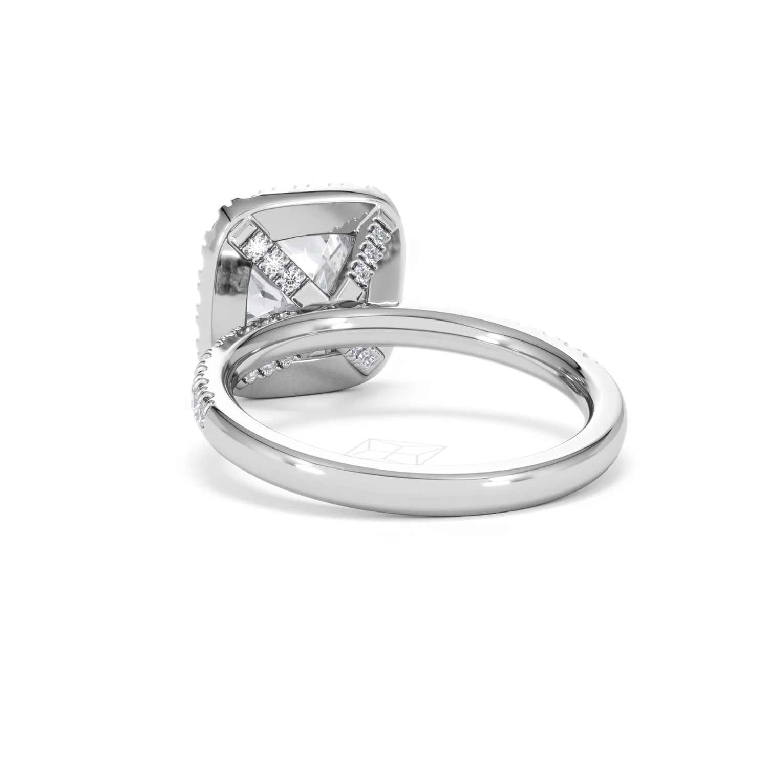 2.60ct Beatrice Lab Diamond Halo Engagement Ring in Platinum F/VS1 - Image 53