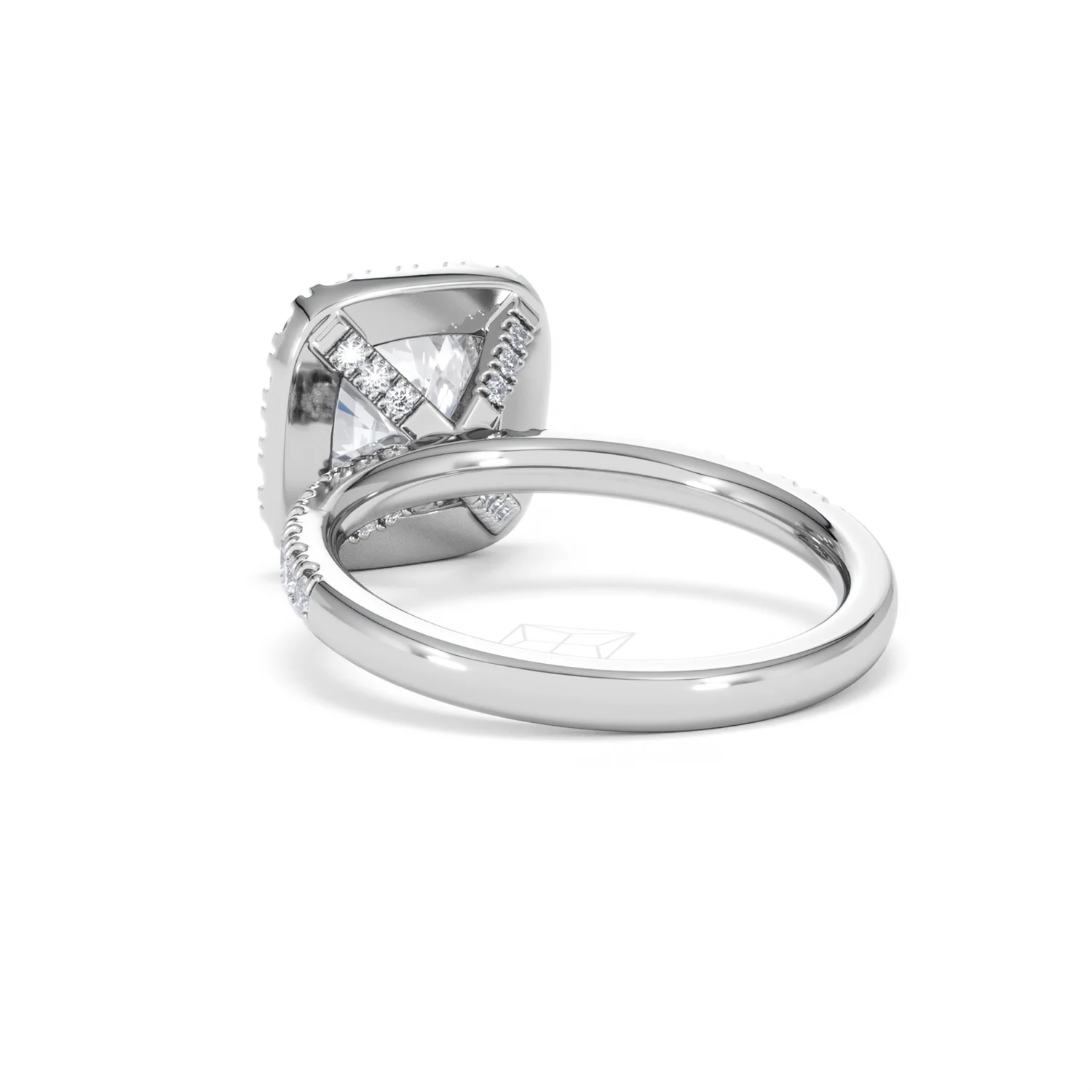 2.60ct Beatrice Lab Diamond Halo Engagement Ring in Platinum F/VS1 - Image 54