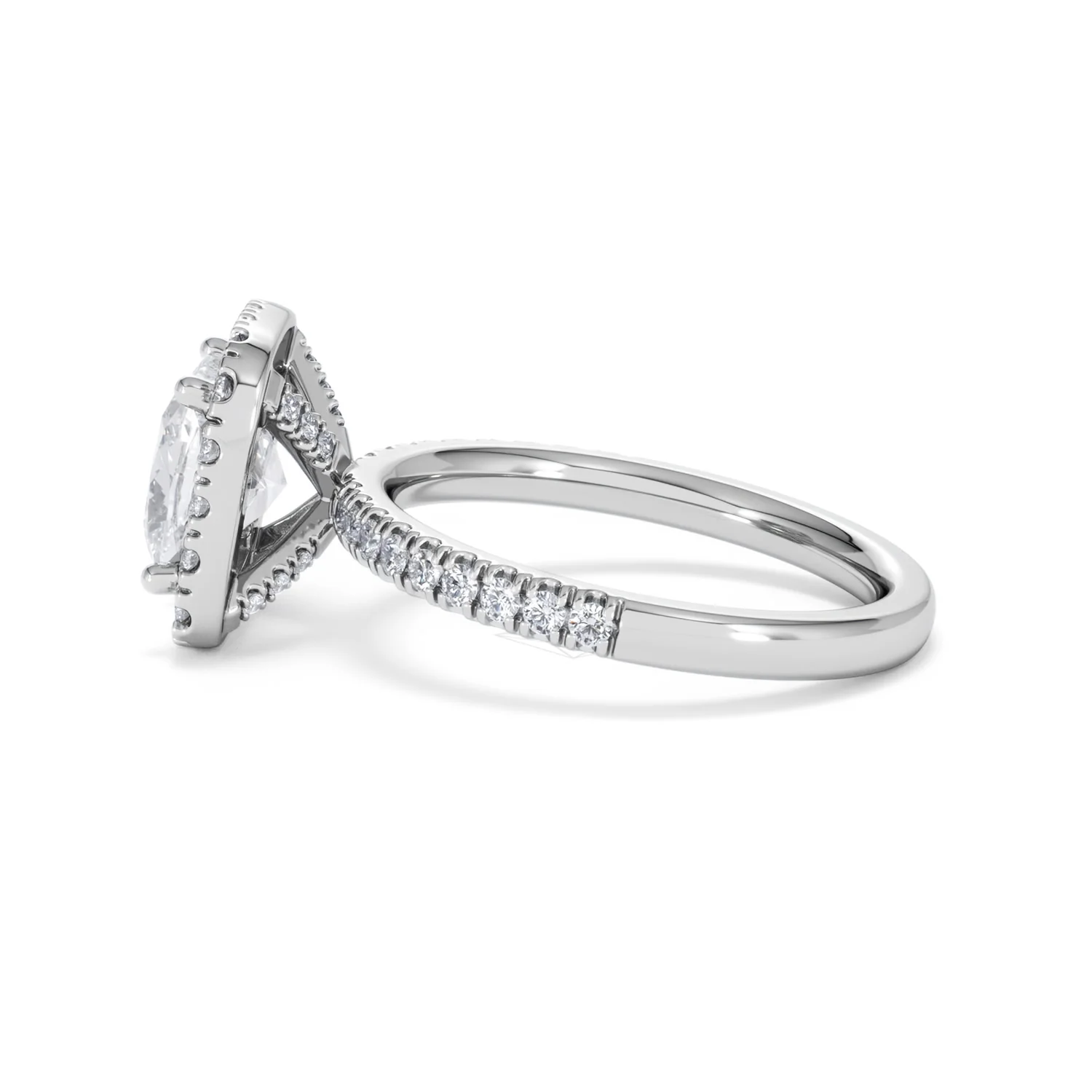 2.60ct Beatrice Lab Diamond Halo Engagement Ring in Platinum F/VS1 - Image 67
