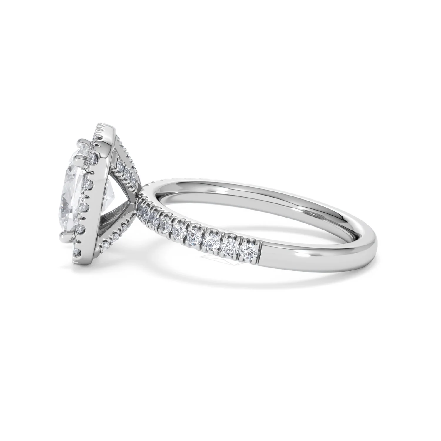 2.60ct Beatrice Lab Diamond Halo Engagement Ring in Platinum F/VS1 - Image 68