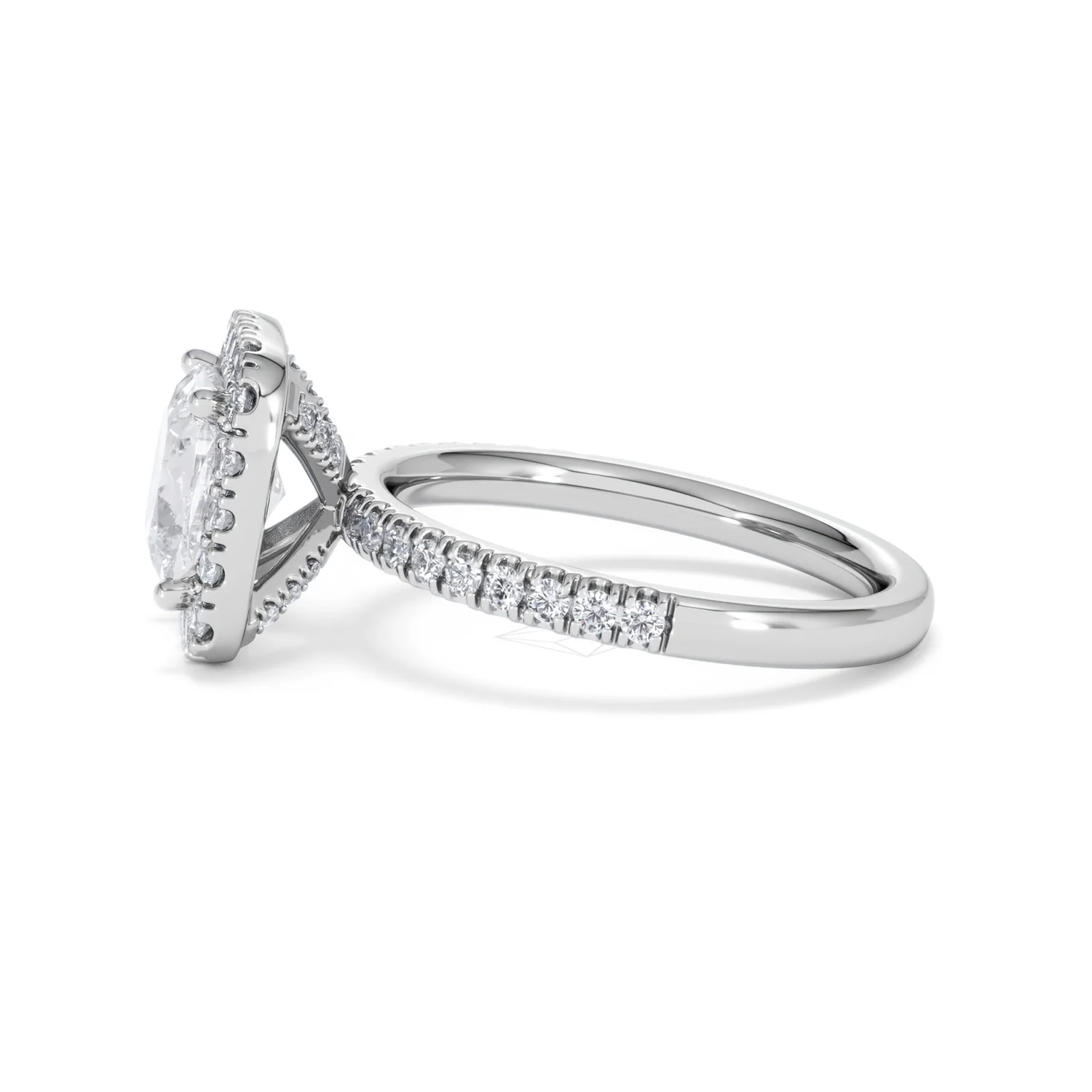 2.60ct Beatrice Lab Diamond Halo Engagement Ring in Platinum F/VS1 - Image 69