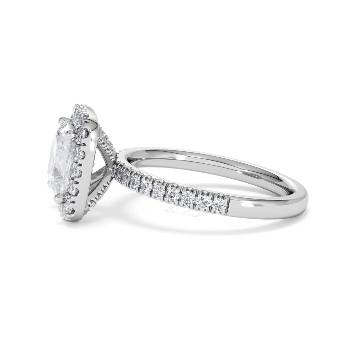 2.60ct Beatrice Lab Diamond Halo Engagement Ring in Platinum F/VS1 - Image 70