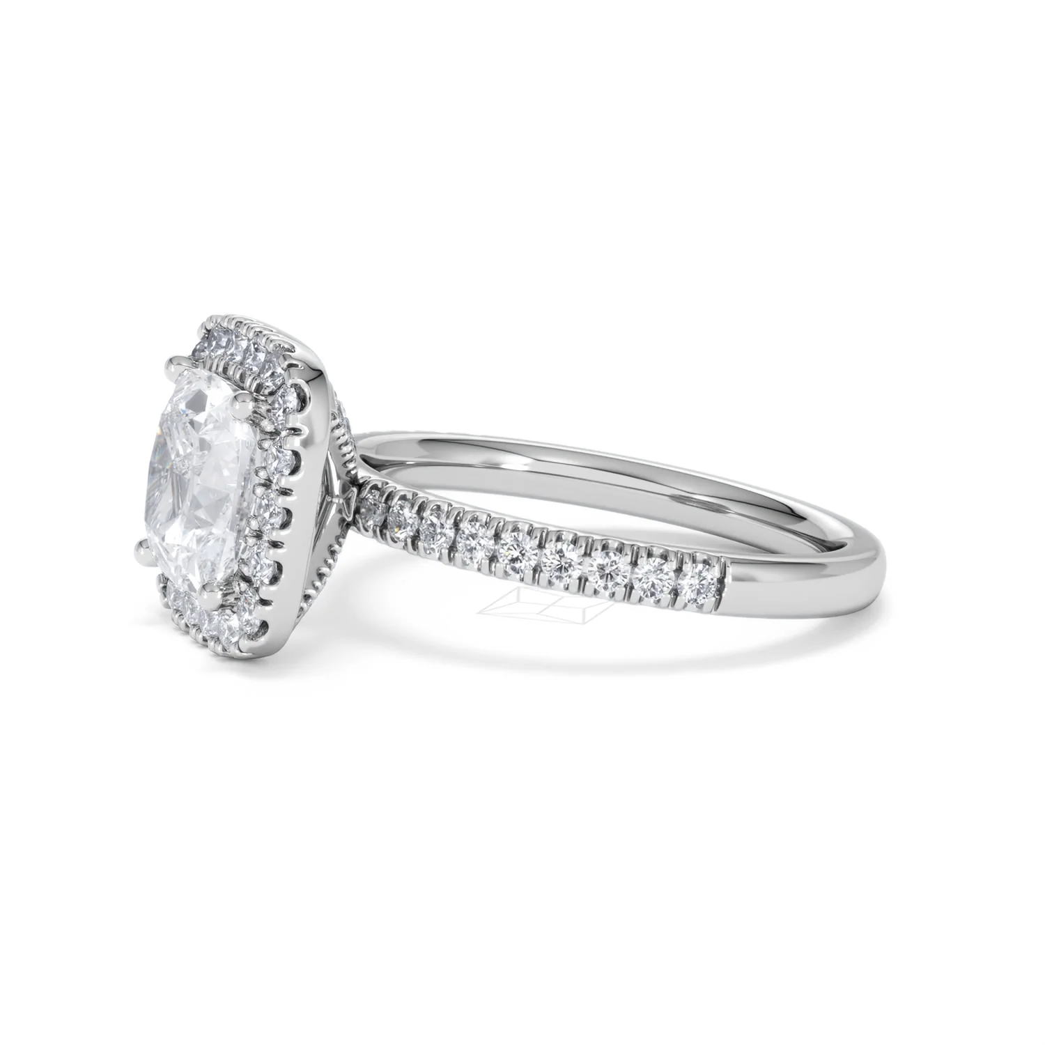 2.60ct Beatrice Lab Diamond Halo Engagement Ring in Platinum F/VS1 - Image 73