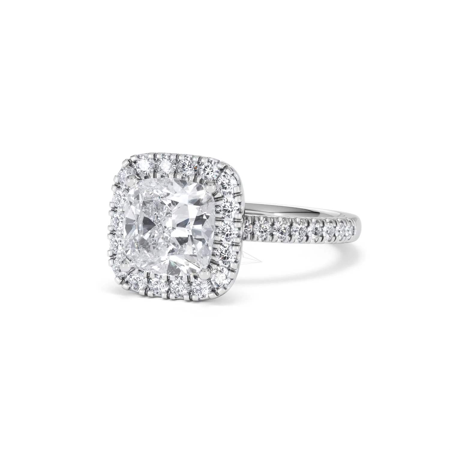 2.60ct Beatrice Lab Diamond Halo Engagement Ring in Platinum F/VS1 - Image 83