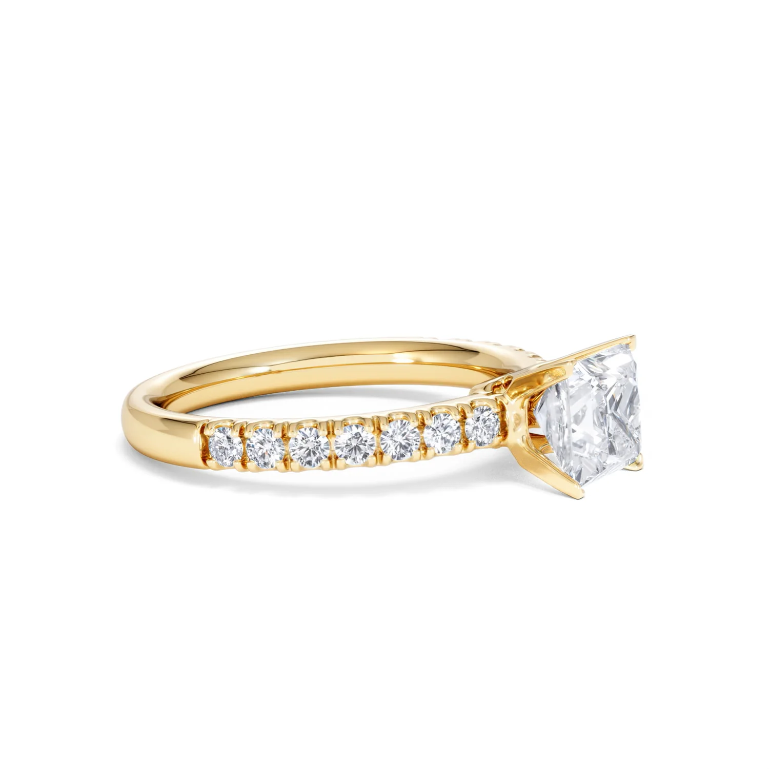2.60ct Katerina Lab Princess Diamond Engagement Ring 18K Gold F/VS1 - Image 102