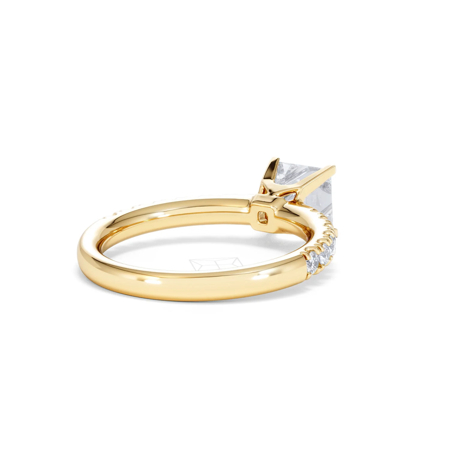 2.60ct Katerina Lab Princess Diamond Engagement Ring 18K Gold F/VS1 - Image 121