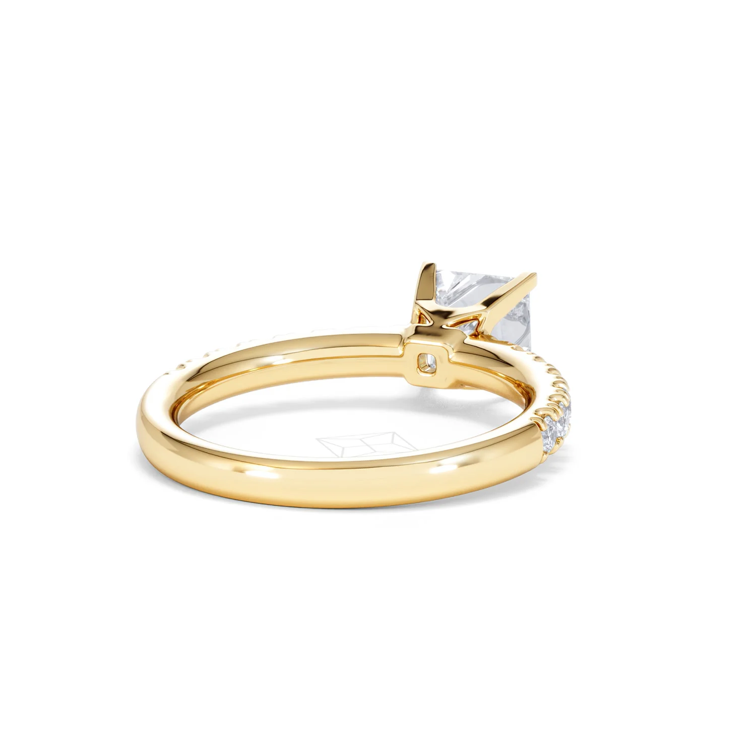 2.60ct Katerina Lab Princess Diamond Engagement Ring 18K Gold F/VS1 - Image 123