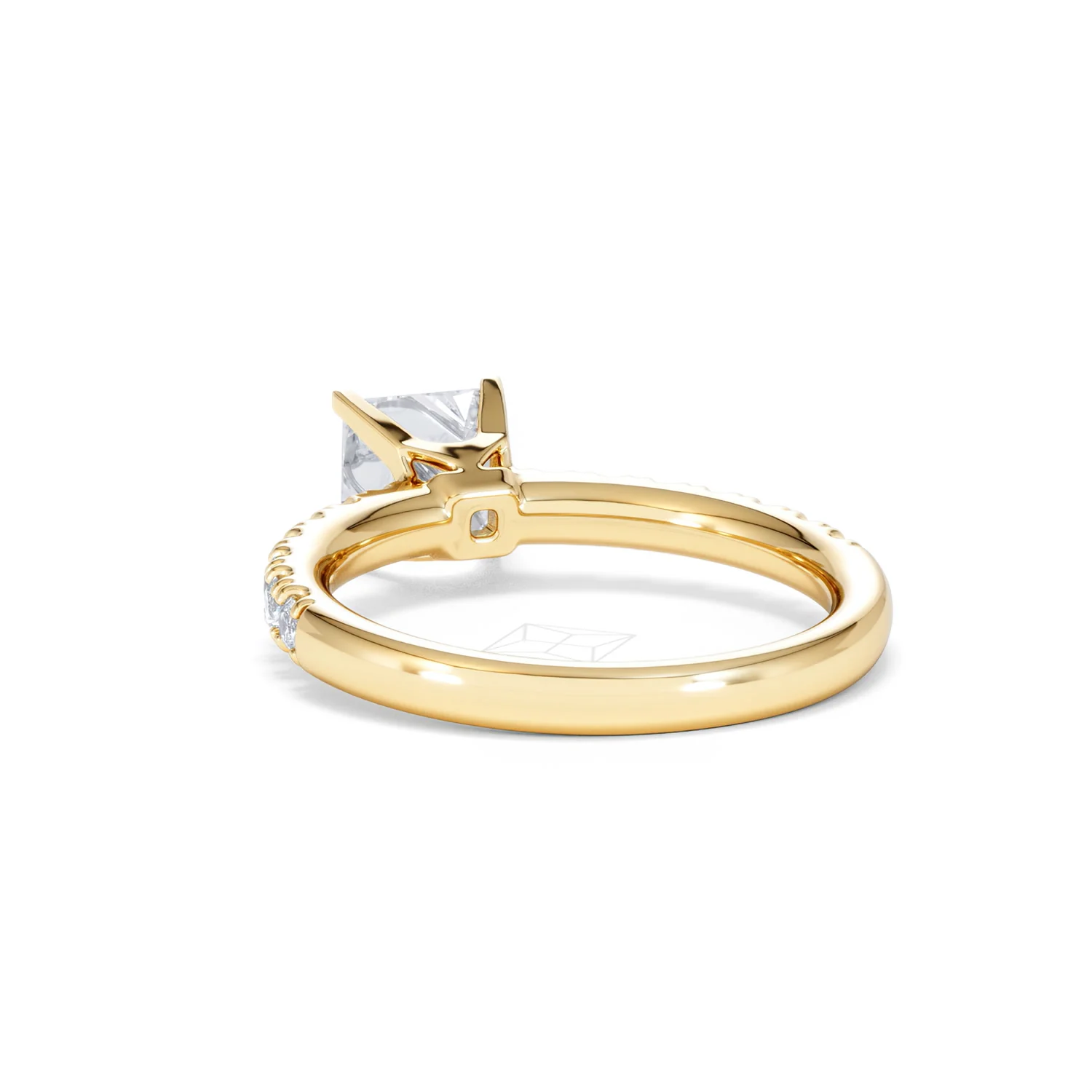 2.60ct Katerina Lab Princess Diamond Engagement Ring 18K Gold F/VS1 - Image 134