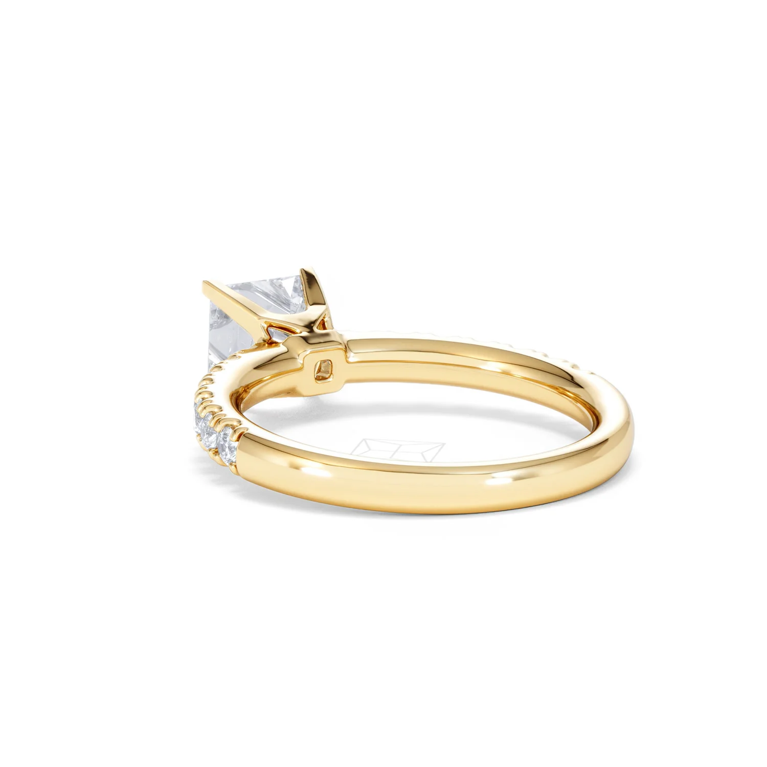 2.60ct Katerina Lab Princess Diamond Engagement Ring 18K Gold F/VS1 - Image 136