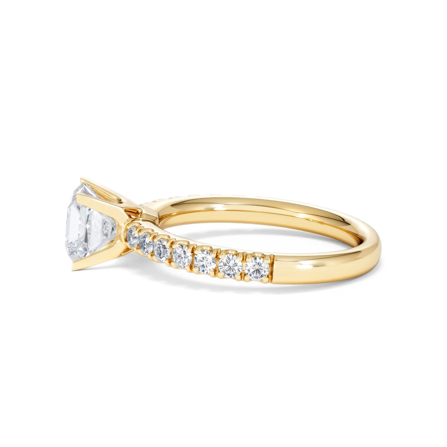 2.60ct Katerina Lab Princess Diamond Engagement Ring 18K Gold F/VS1 - Image 149