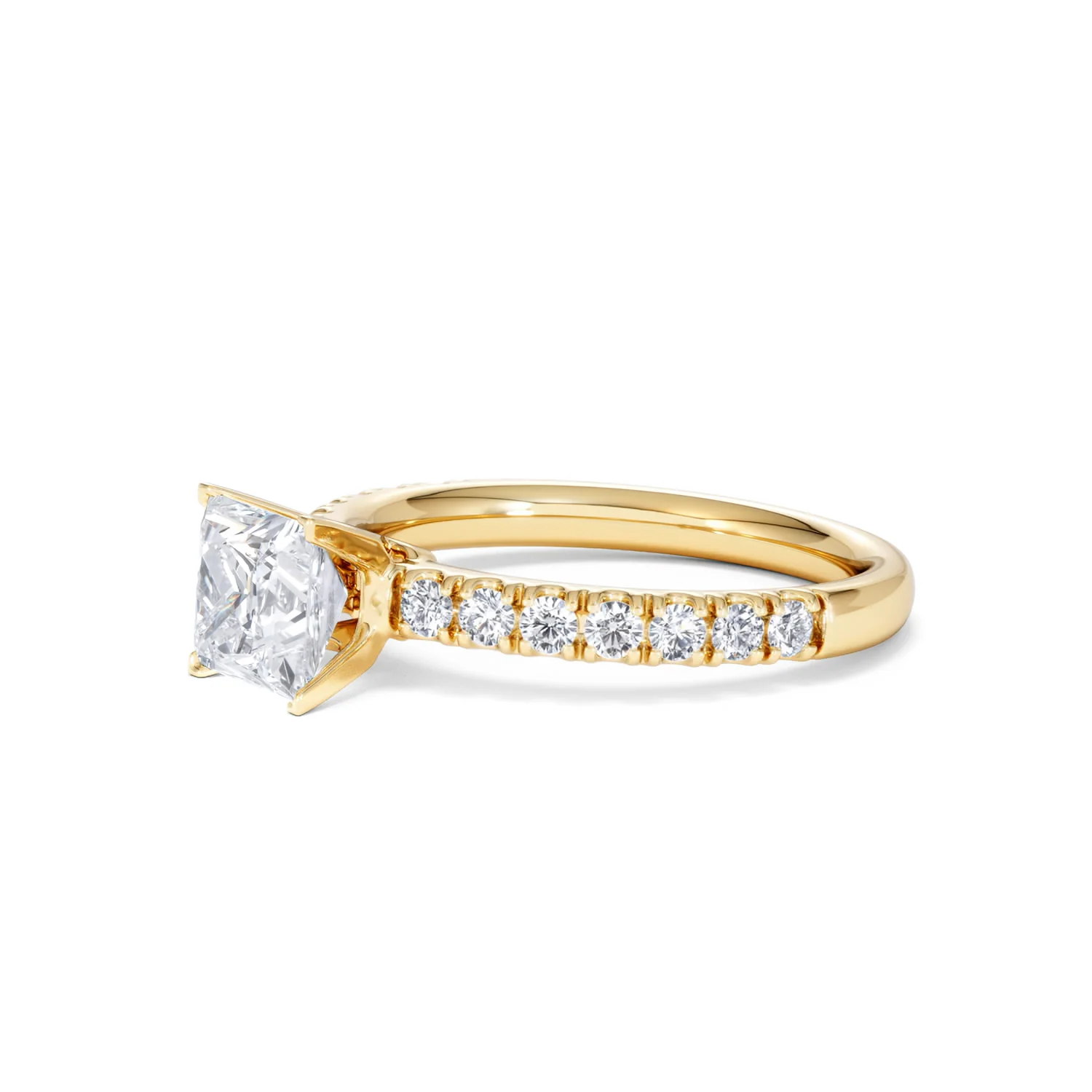2.60ct Katerina Lab Princess Diamond Engagement Ring 18K Gold F/VS1 - Image 157