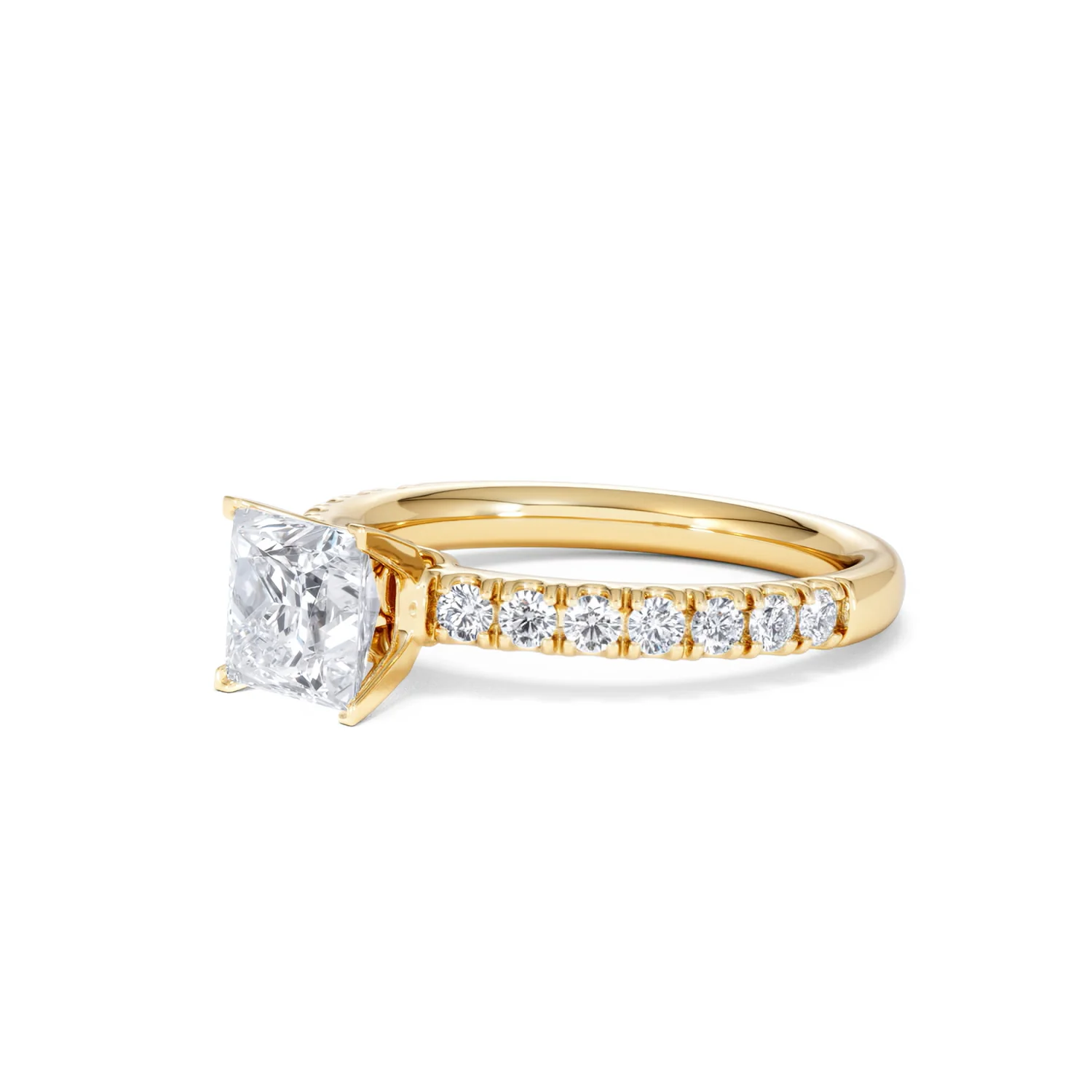 2.60ct Katerina Lab Princess Diamond Engagement Ring 18K Gold F/VS1 - Image 159