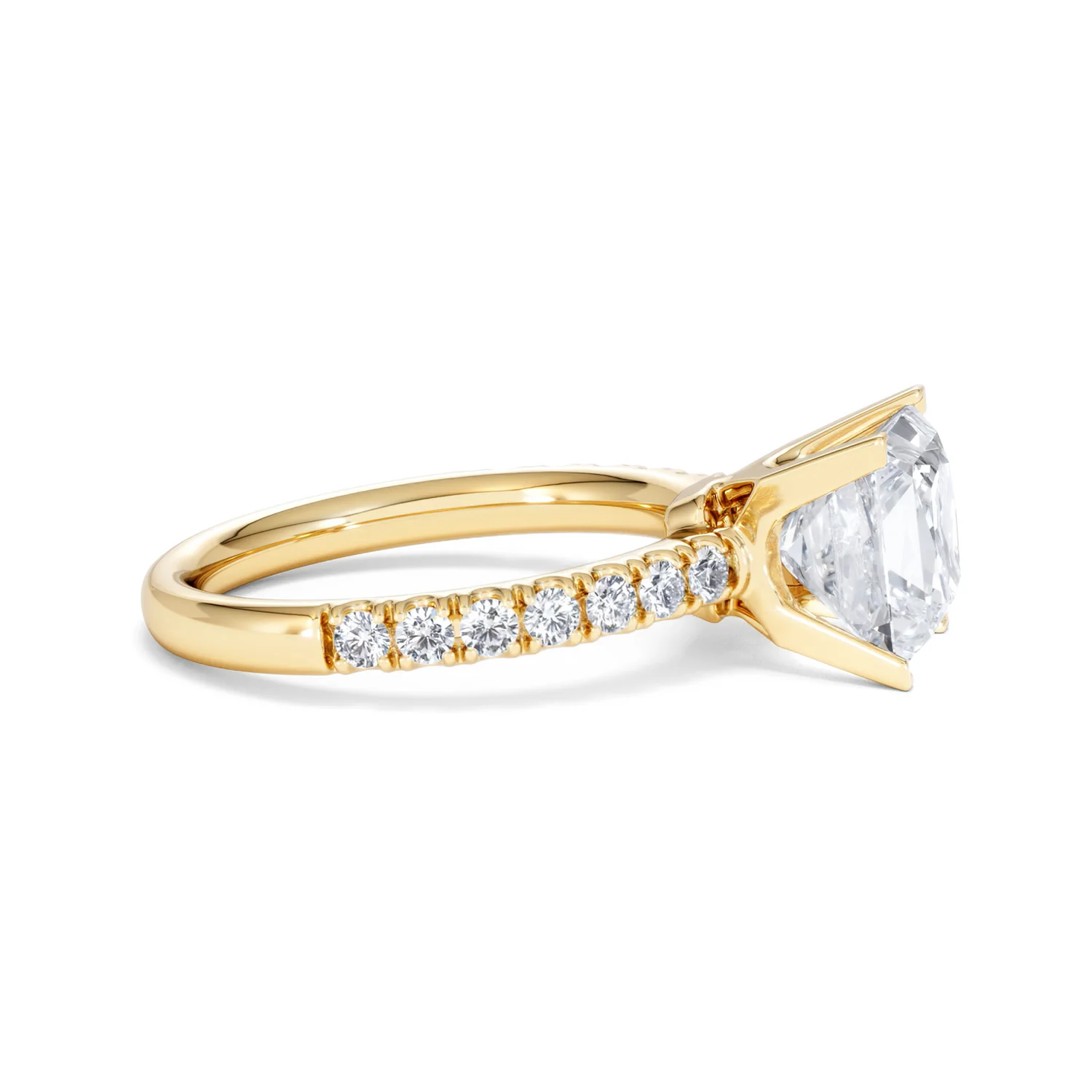 2.60ct Katerina Lab Princess Diamond Engagement Ring 18K Gold F/VS1 - Image 26