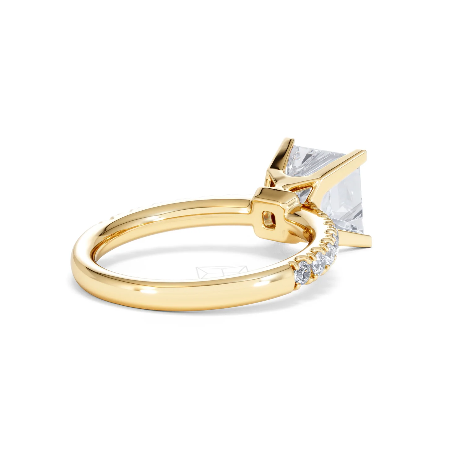 2.60ct Katerina Lab Princess Diamond Engagement Ring 18K Gold F/VS1 - Image 40