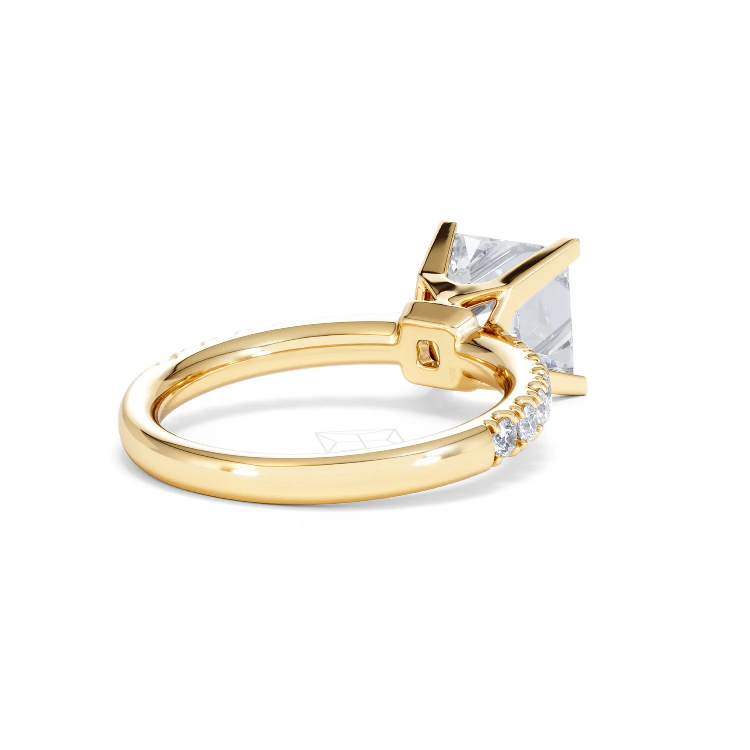 2.60ct Katerina Lab Princess Diamond Engagement Ring 18K Gold F/VS1 - Image 41