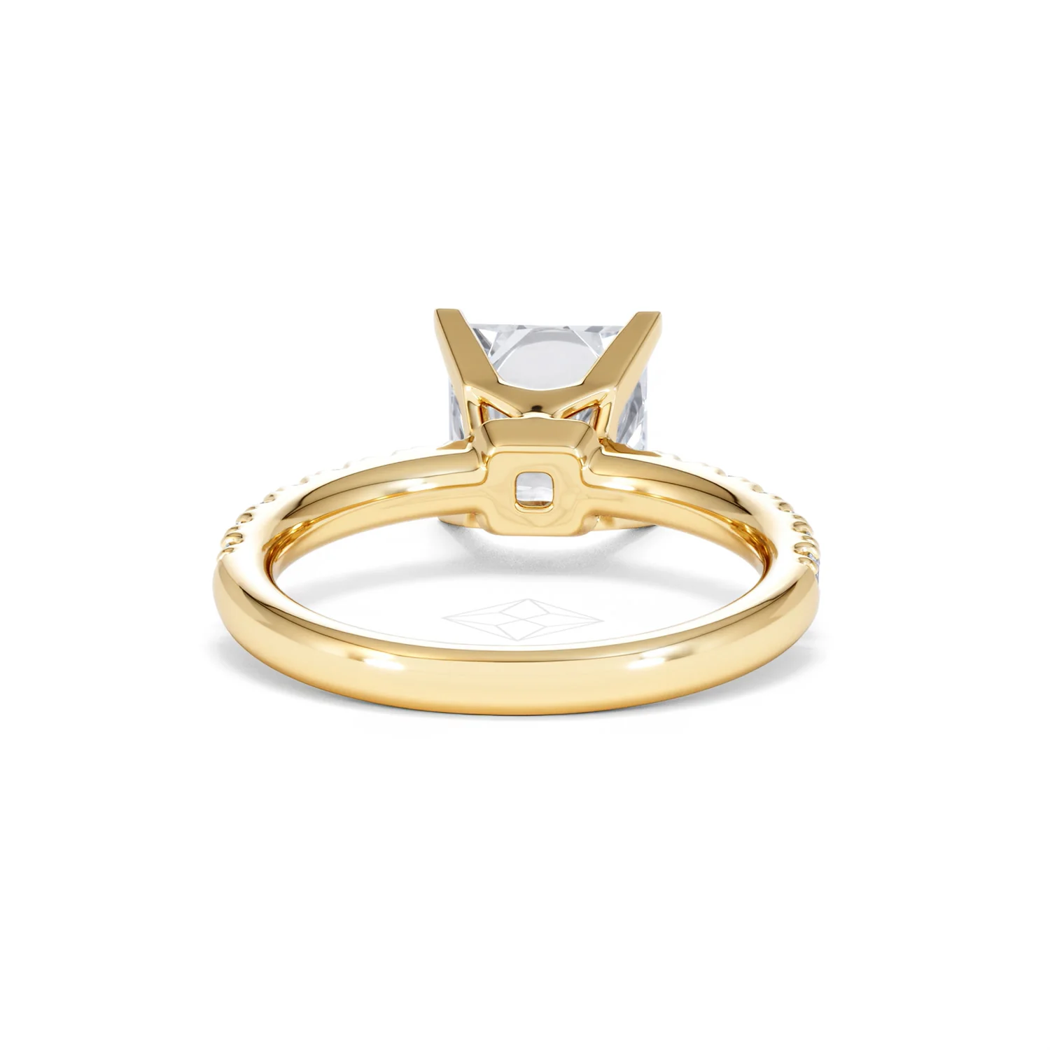2.60ct Katerina Lab Princess Diamond Engagement Ring 18K Gold F/VS1 - Image 48