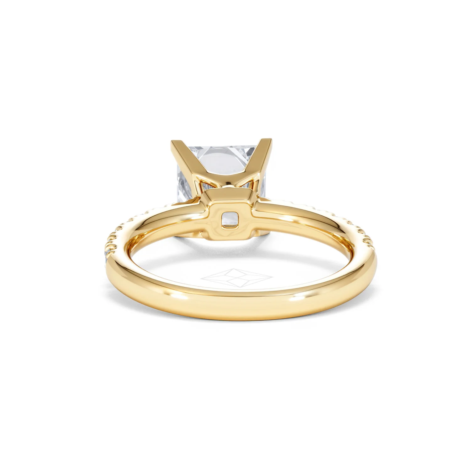 2.60ct Katerina Lab Princess Diamond Engagement Ring 18K Gold F/VS1 - Image 50