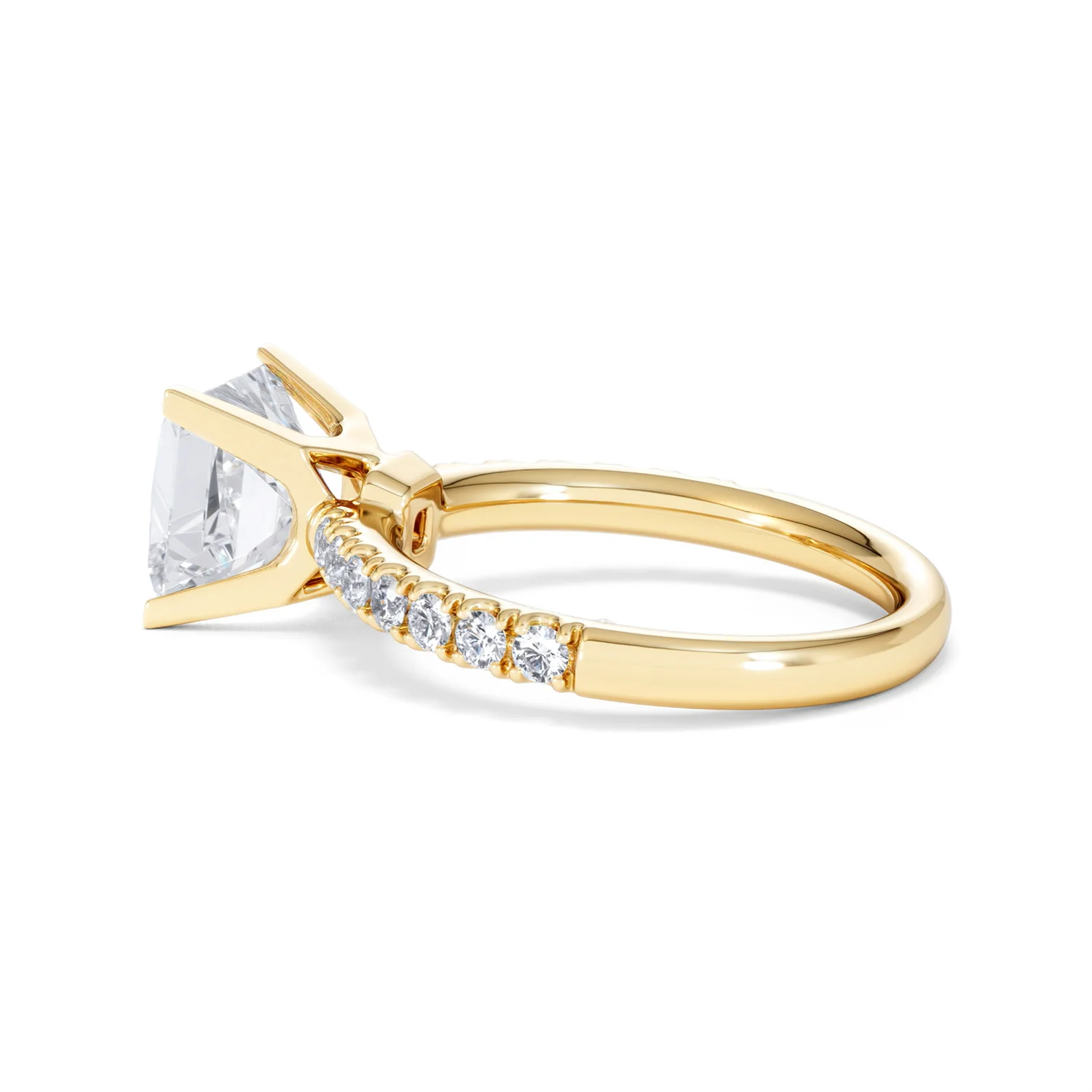 2.60ct Katerina Lab Princess Diamond Engagement Ring 18K Gold F/VS1 - Image 64