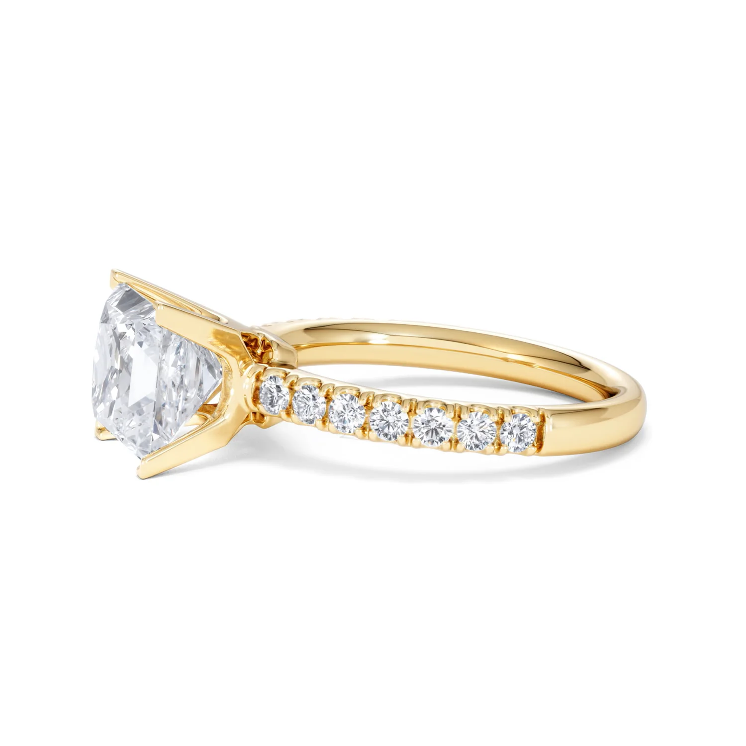 2.60ct Katerina Lab Princess Diamond Engagement Ring 18K Gold F/VS1 - Image 73