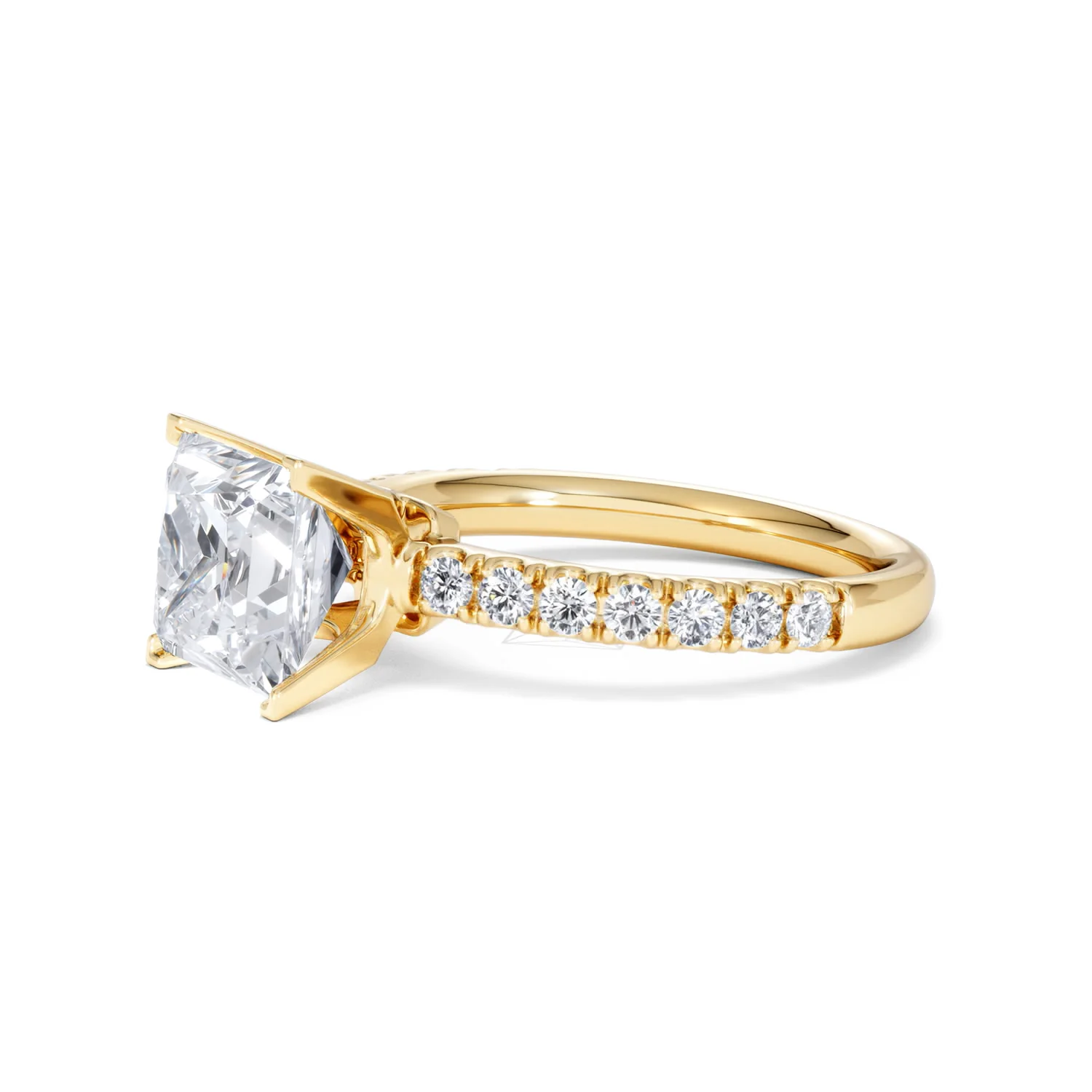 2.60ct Katerina Lab Princess Diamond Engagement Ring 18K Gold F/VS1 - Image 76