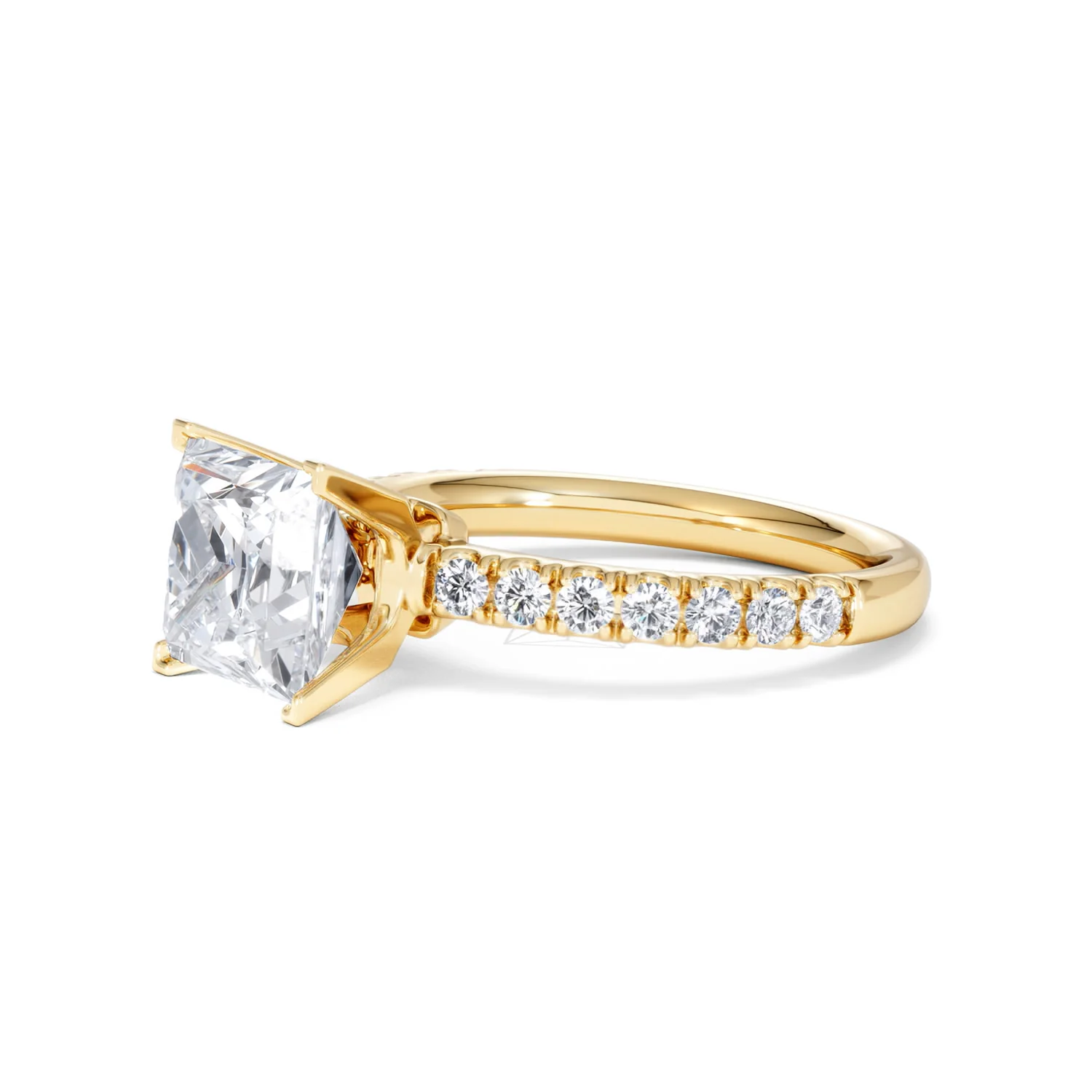 2.60ct Katerina Lab Princess Diamond Engagement Ring 18K Gold F/VS1 - Image 77