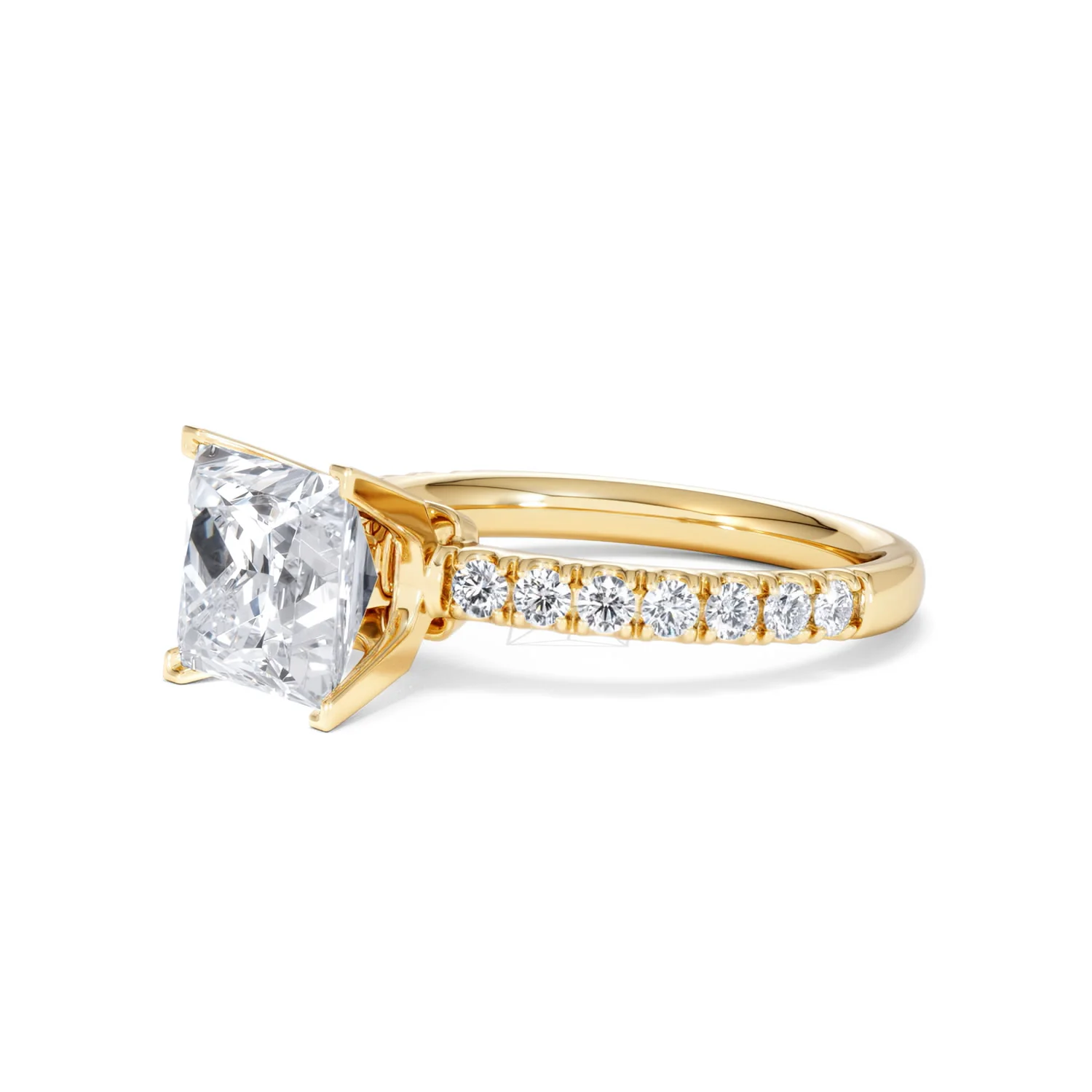 2.60ct Katerina Lab Princess Diamond Engagement Ring 18K Gold F/VS1 - Image 78